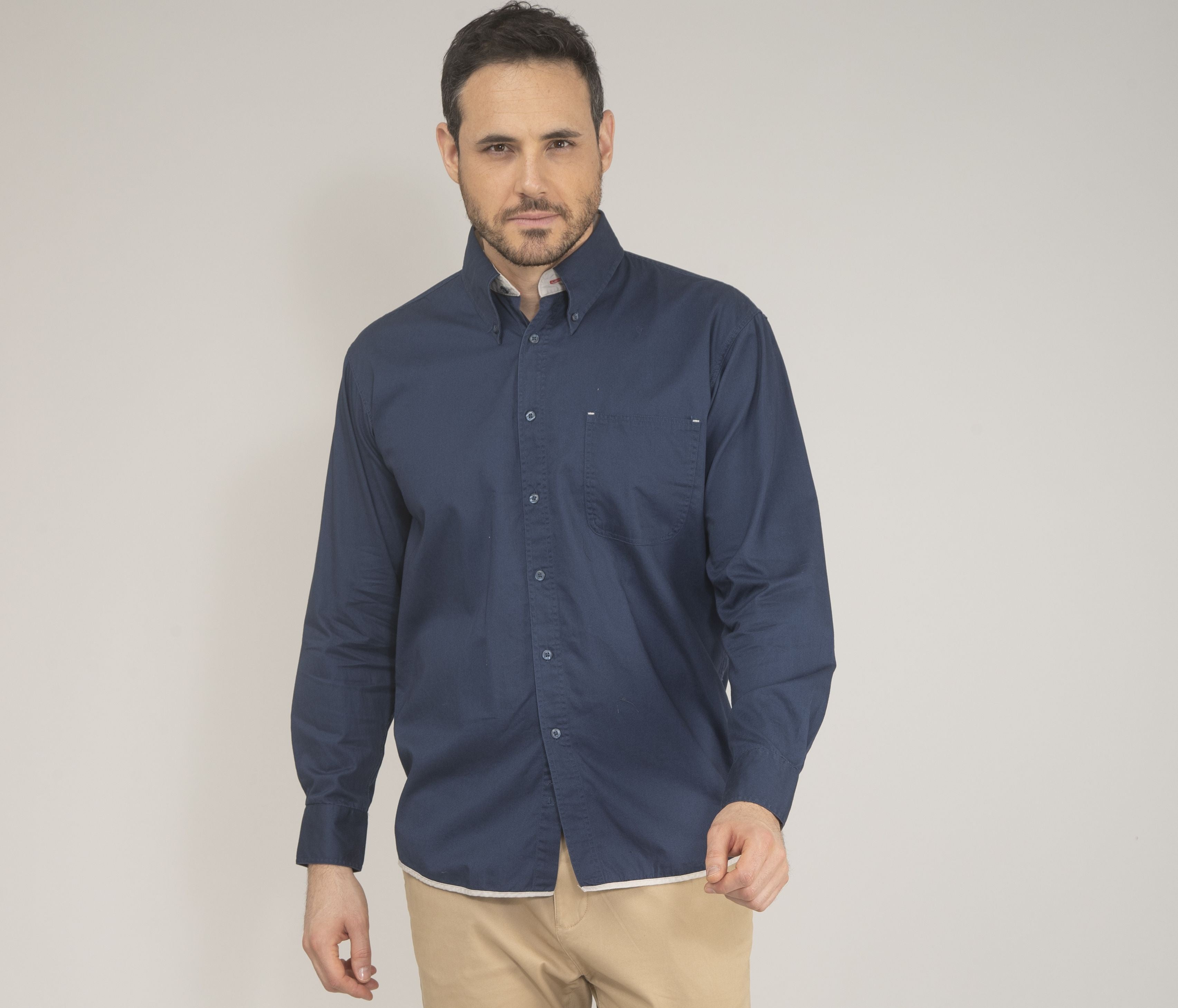 Chemise manches longues 100% coton - PEN DUICK - #PK605