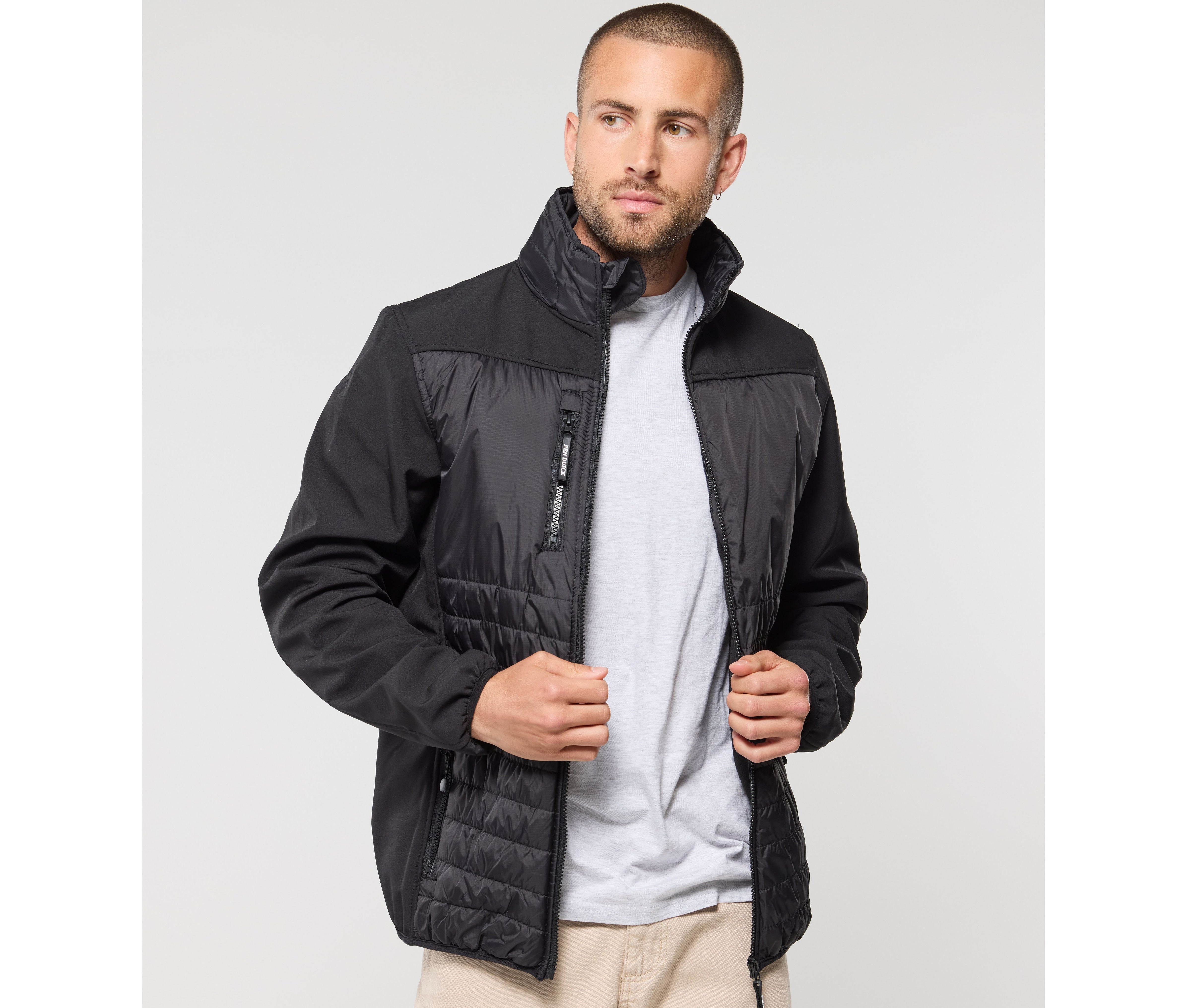 Blouson bi-matière doublé polaire - PEN DUICK - #PK779