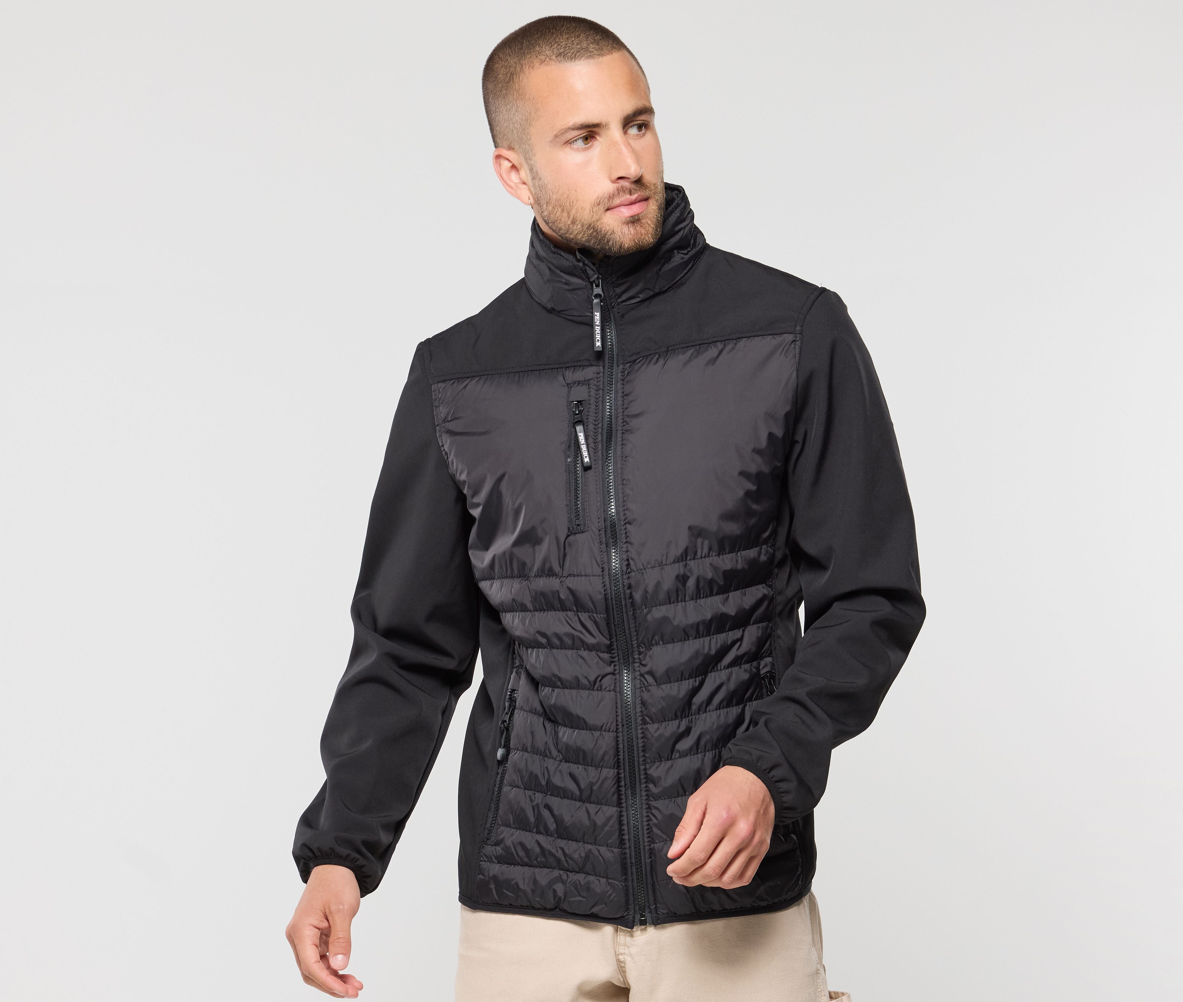 Blouson bi-matière doublé polaire - PEN DUICK - #PK779