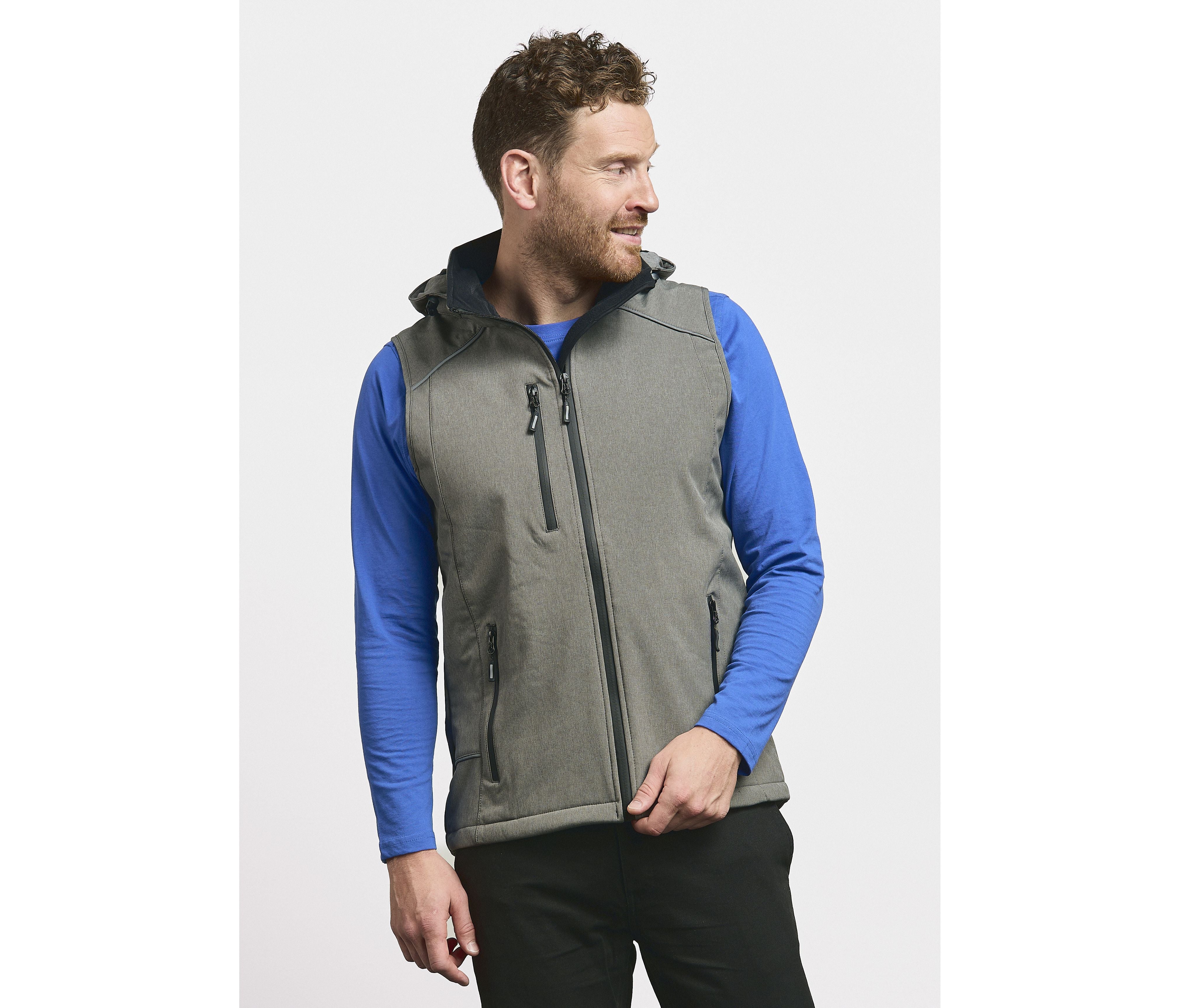 Bodywarmer en Softshell avec capuche - PROMODORO - #PM7840