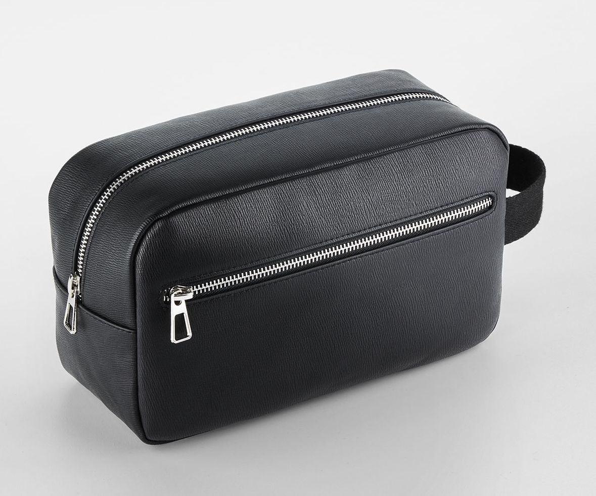 Trousse de toilette en simili cuir - QUADRA - #QD779