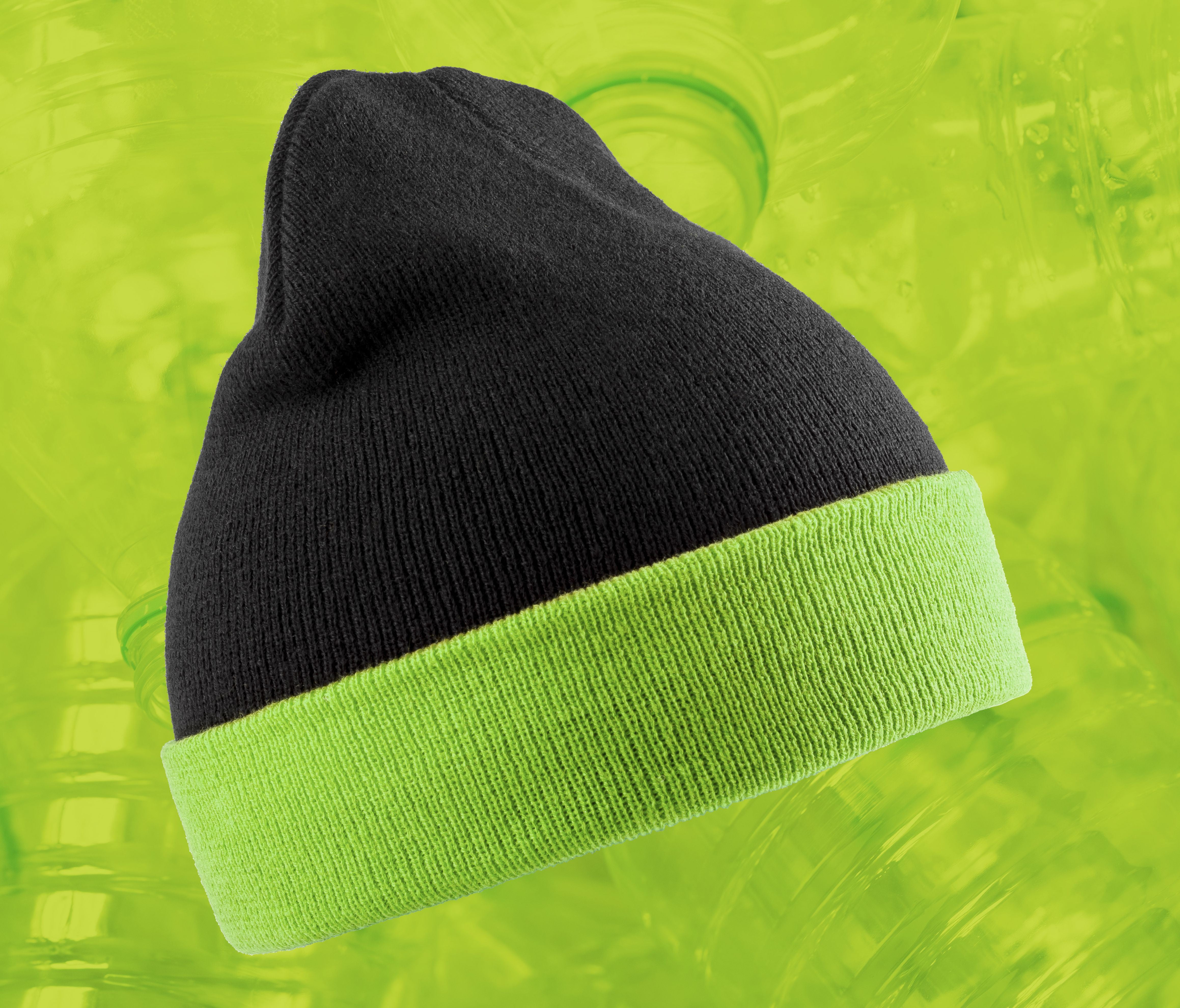 Bonnet en polyester recyclé avec rabat contrasté - RESULT - #RC930X