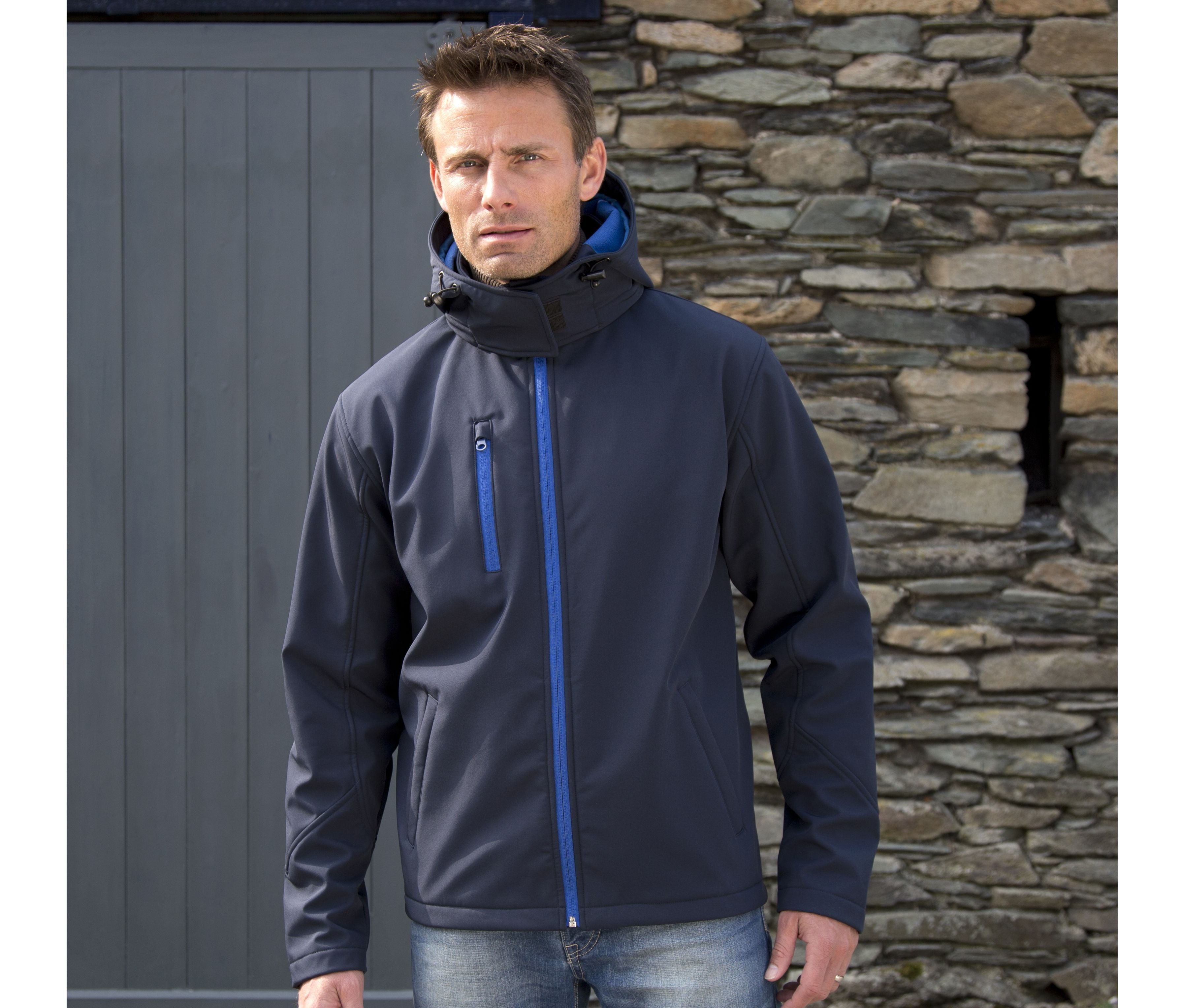 Veste Softshell homme à capuche - RESULT - #RS230