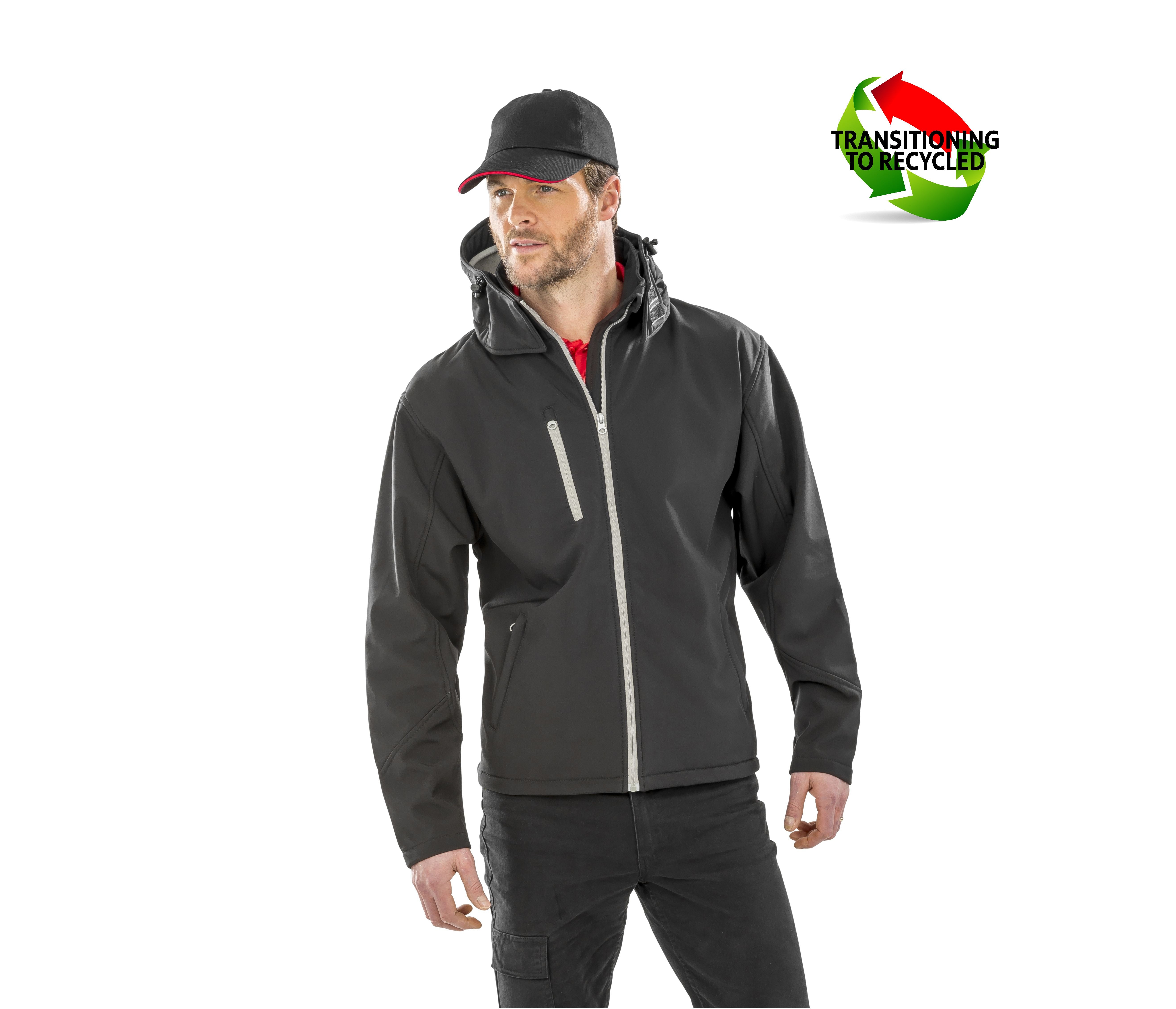 Veste Softshell homme à capuche - RESULT - #RS230