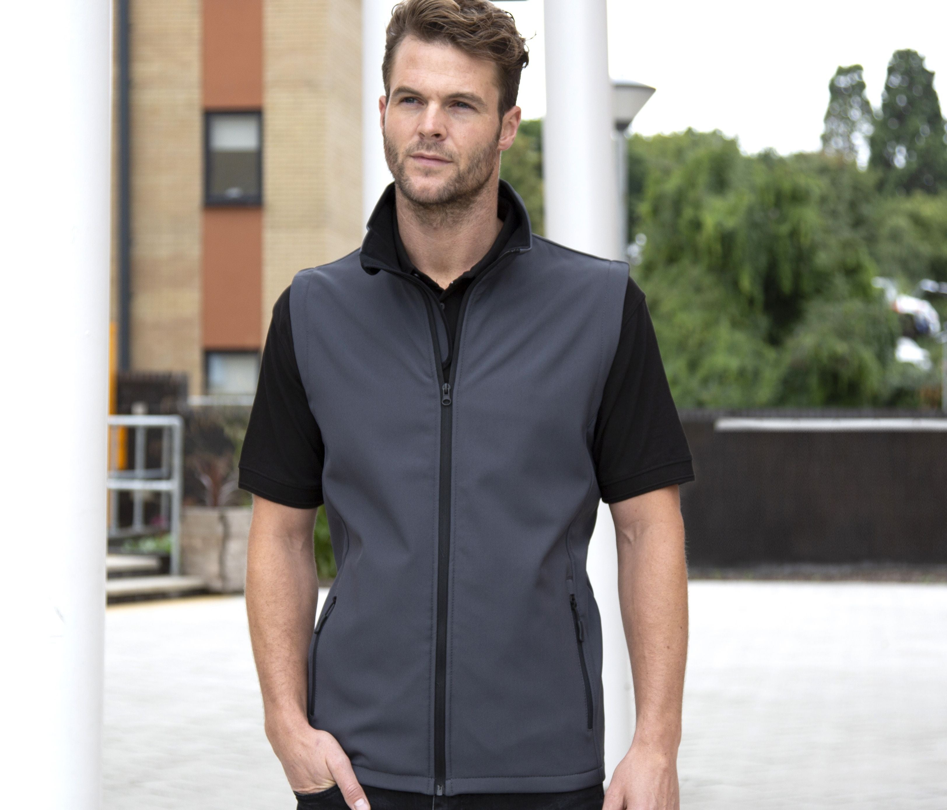Bodywarmer Softshell imprimable homme - RESULT - #RS232