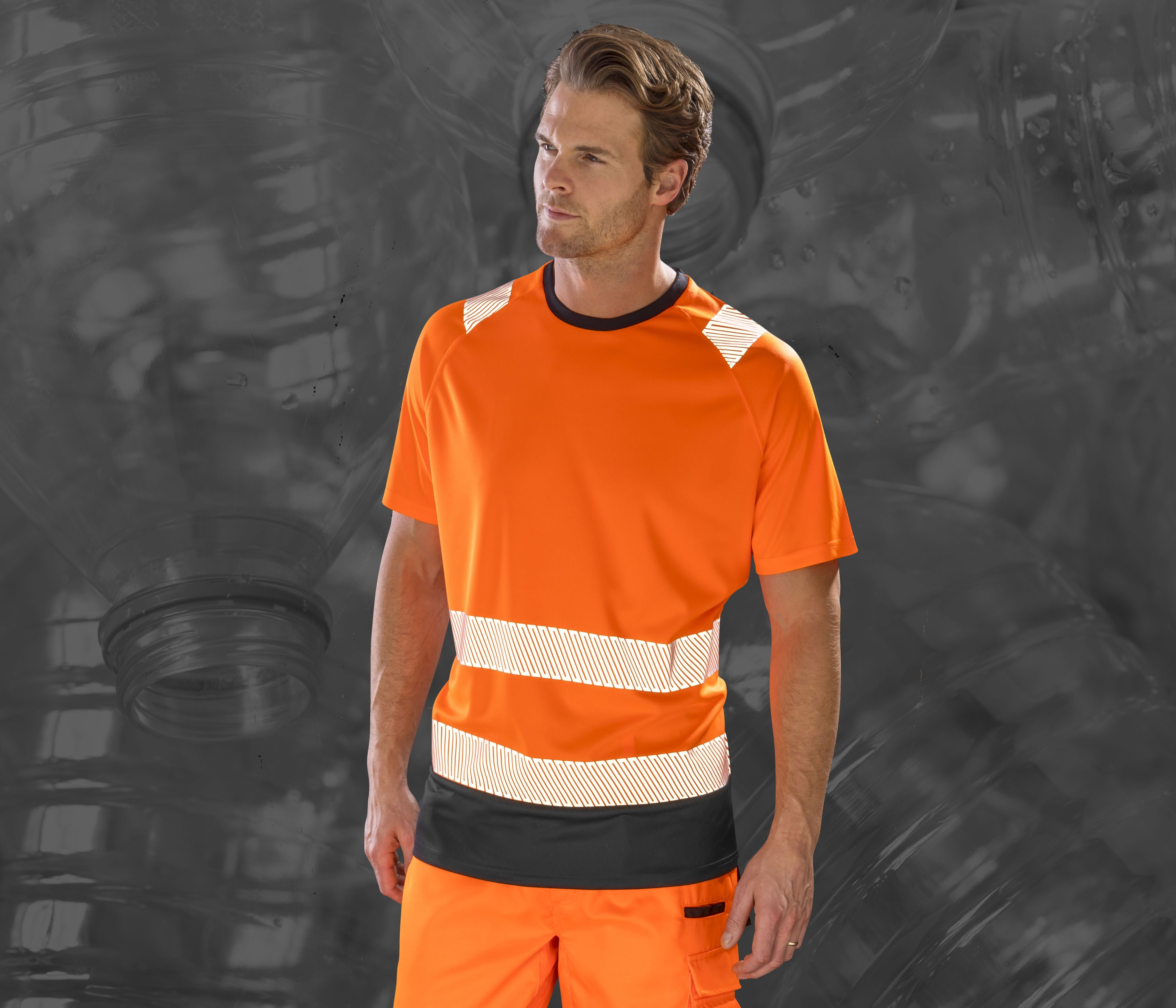 Tee-shirt visibilité augmentée en polyester recyclé - RESULT - #RS502X