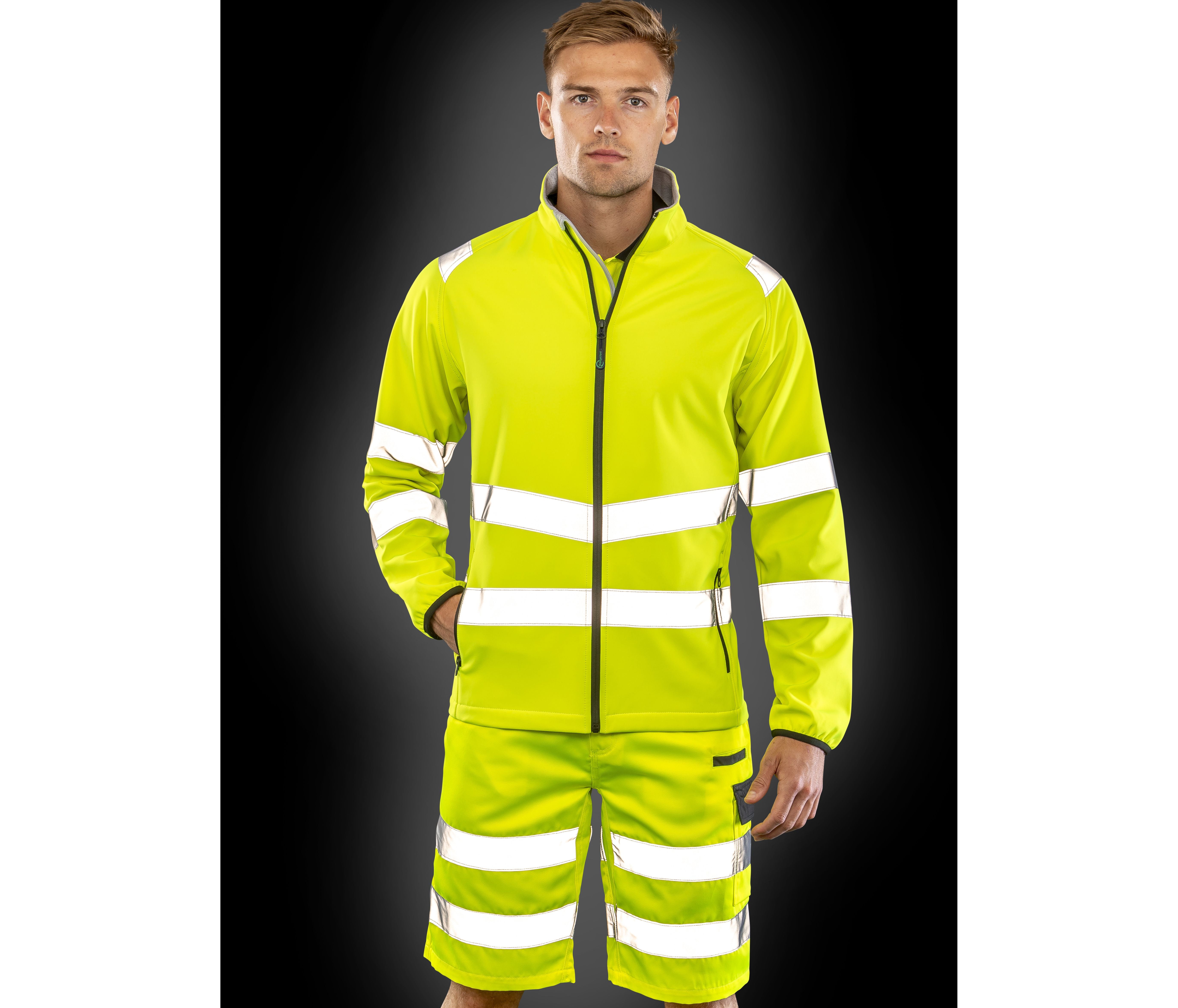 Veste Softshell 2 couches visibilité augmentée - RESULT - #RS505X