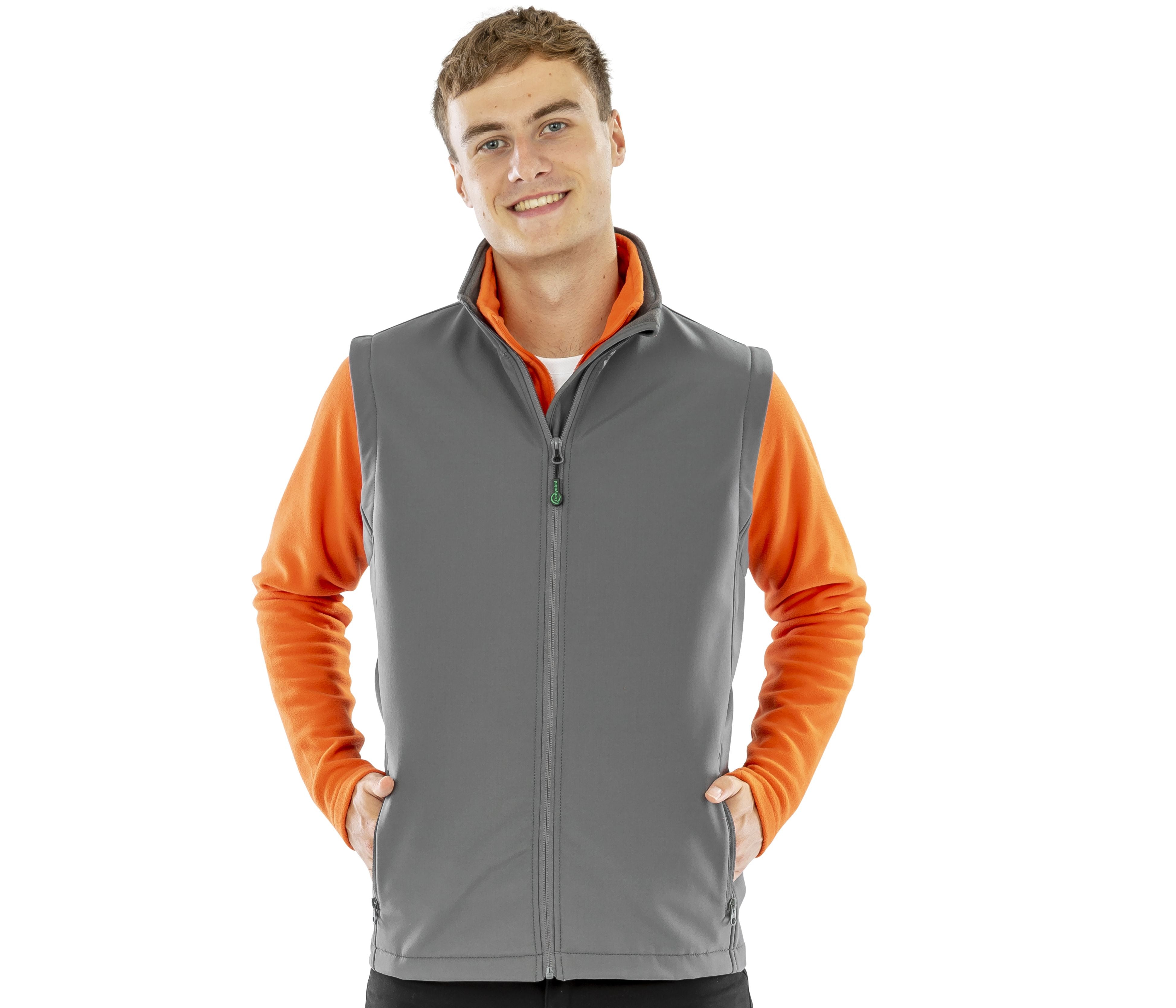 Bodywarmer Softshell homme en polyester recyclé - RESULT - #RS902M