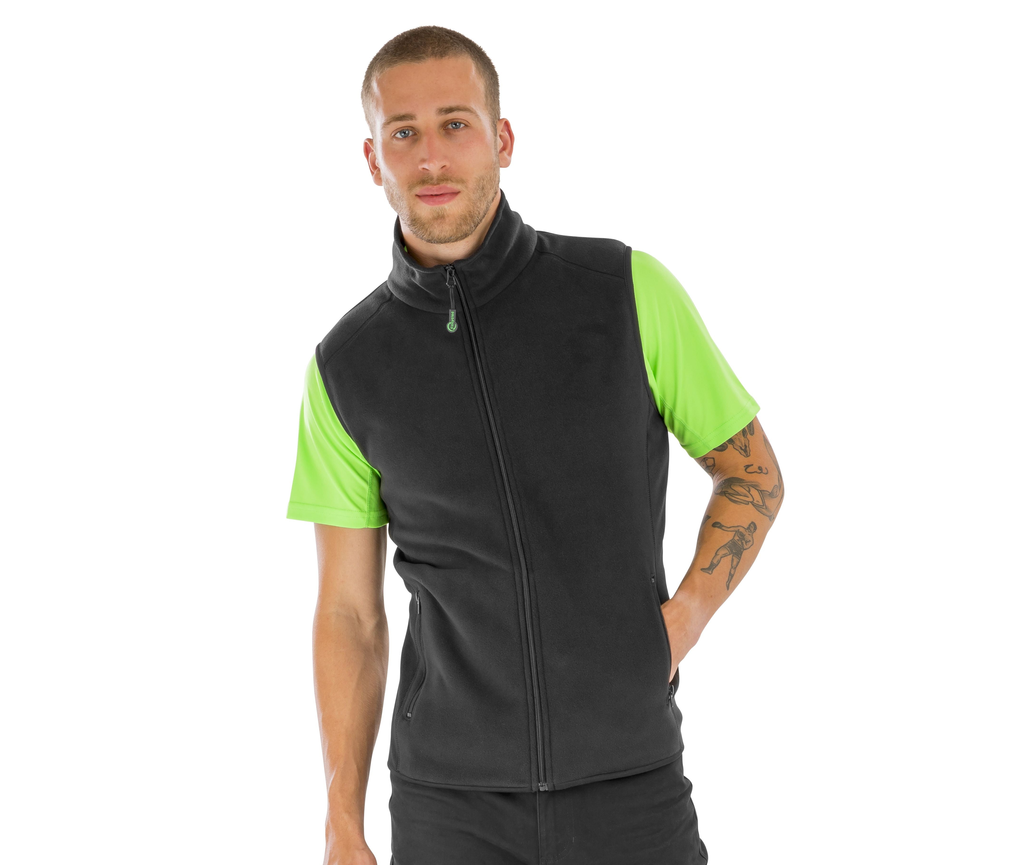 Bodywarmer polaire en polyester recyclé - RESULT - #RS904X