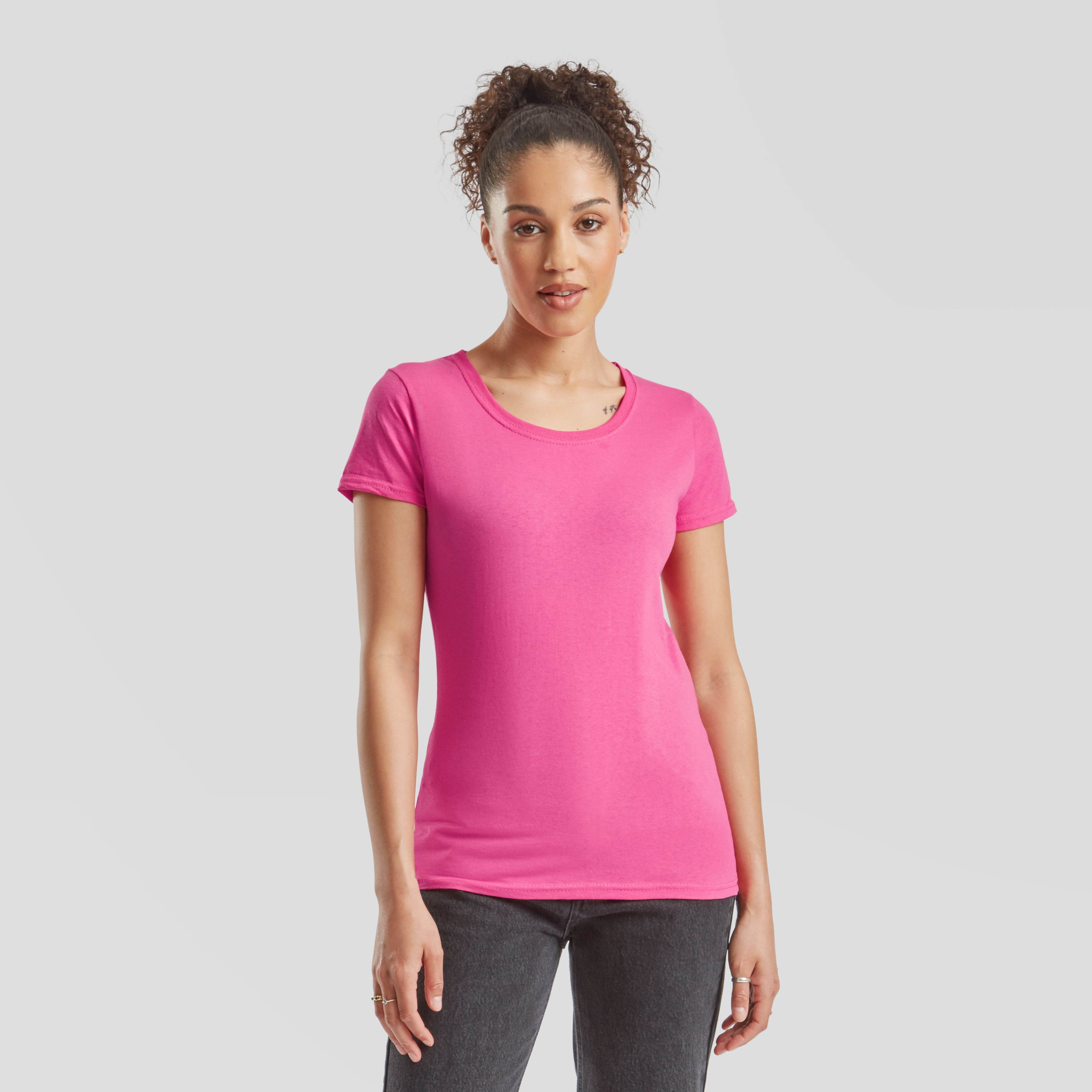 Tee-shirt femme col rond - FRUIT OF THE LOOM - #SC1422