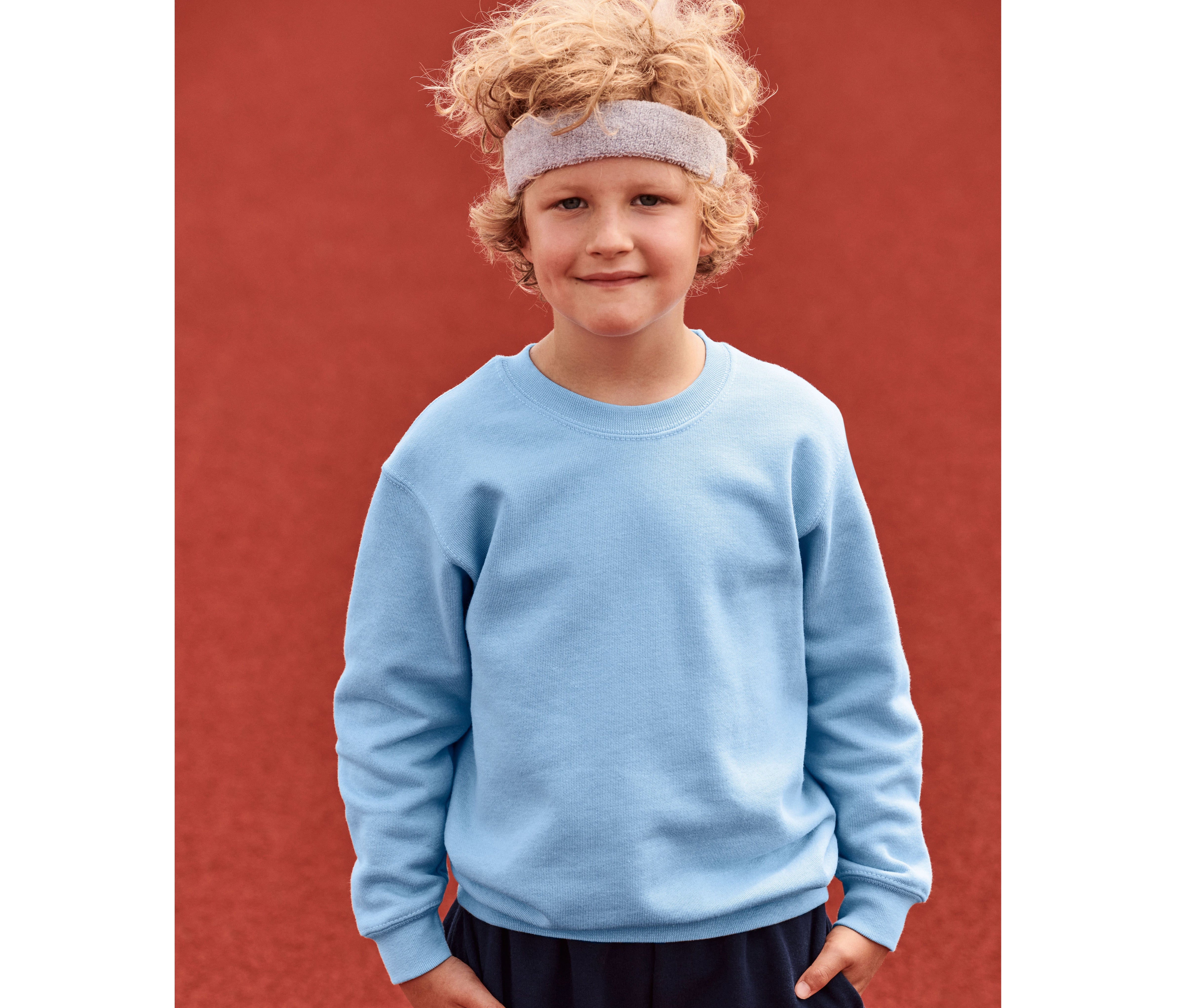Children's straight-sleeved sweatshirt - FRUIT OF THE LOOM - #SC351