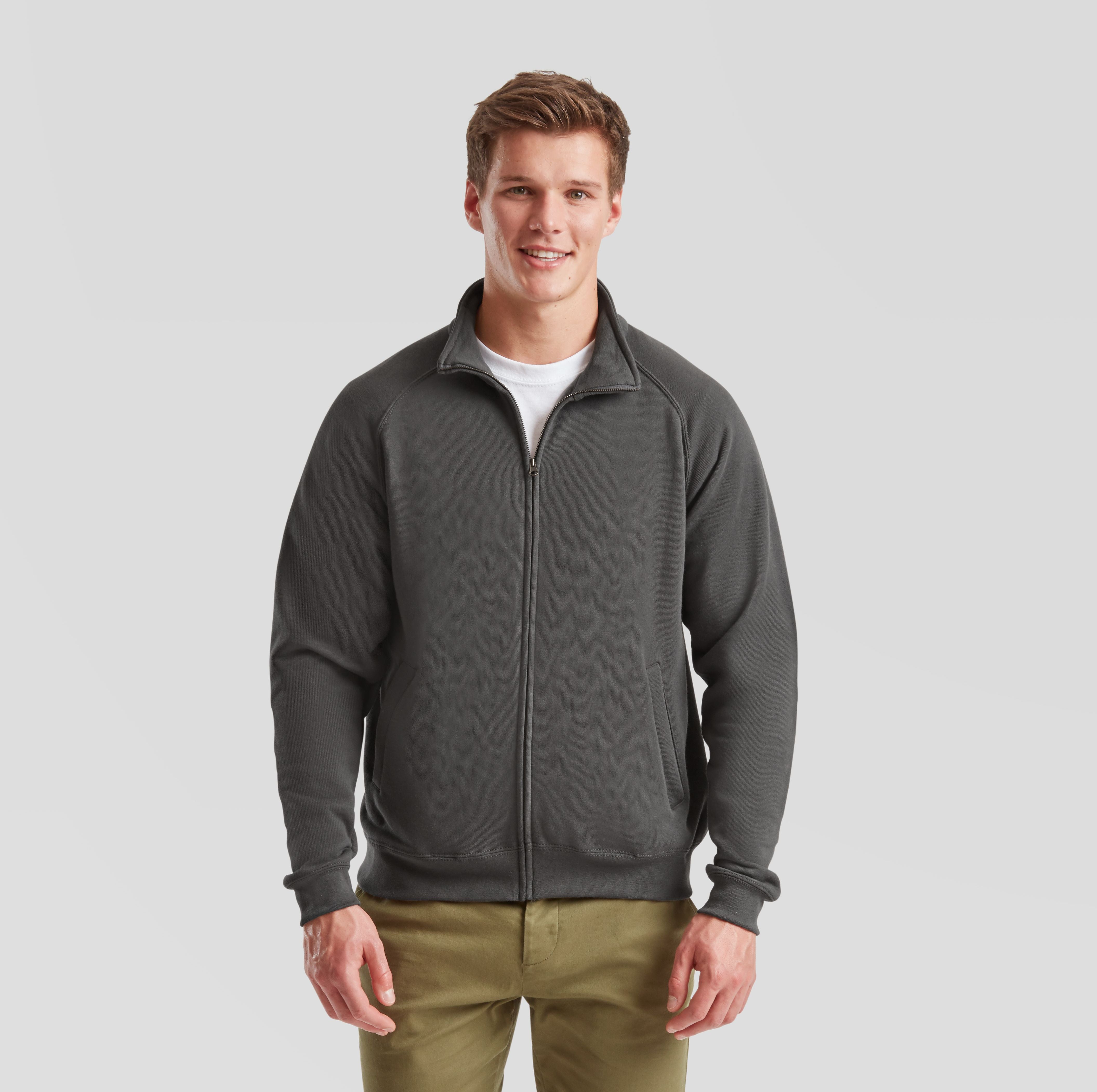 Sweat grand zip homme - FRUIT OF THE LOOM - #SC365