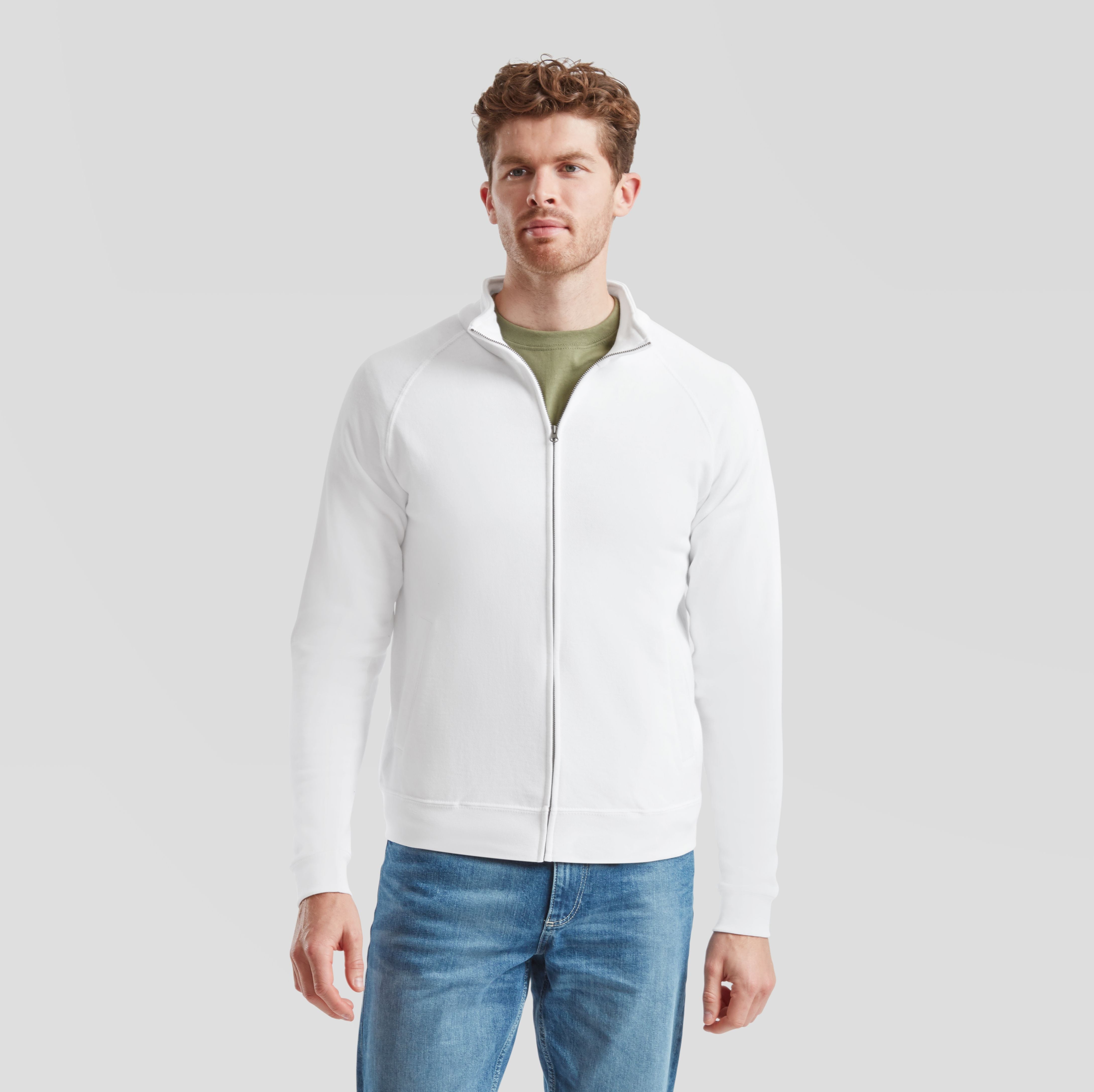 Sweat grand zip homme - FRUIT OF THE LOOM - #SC365