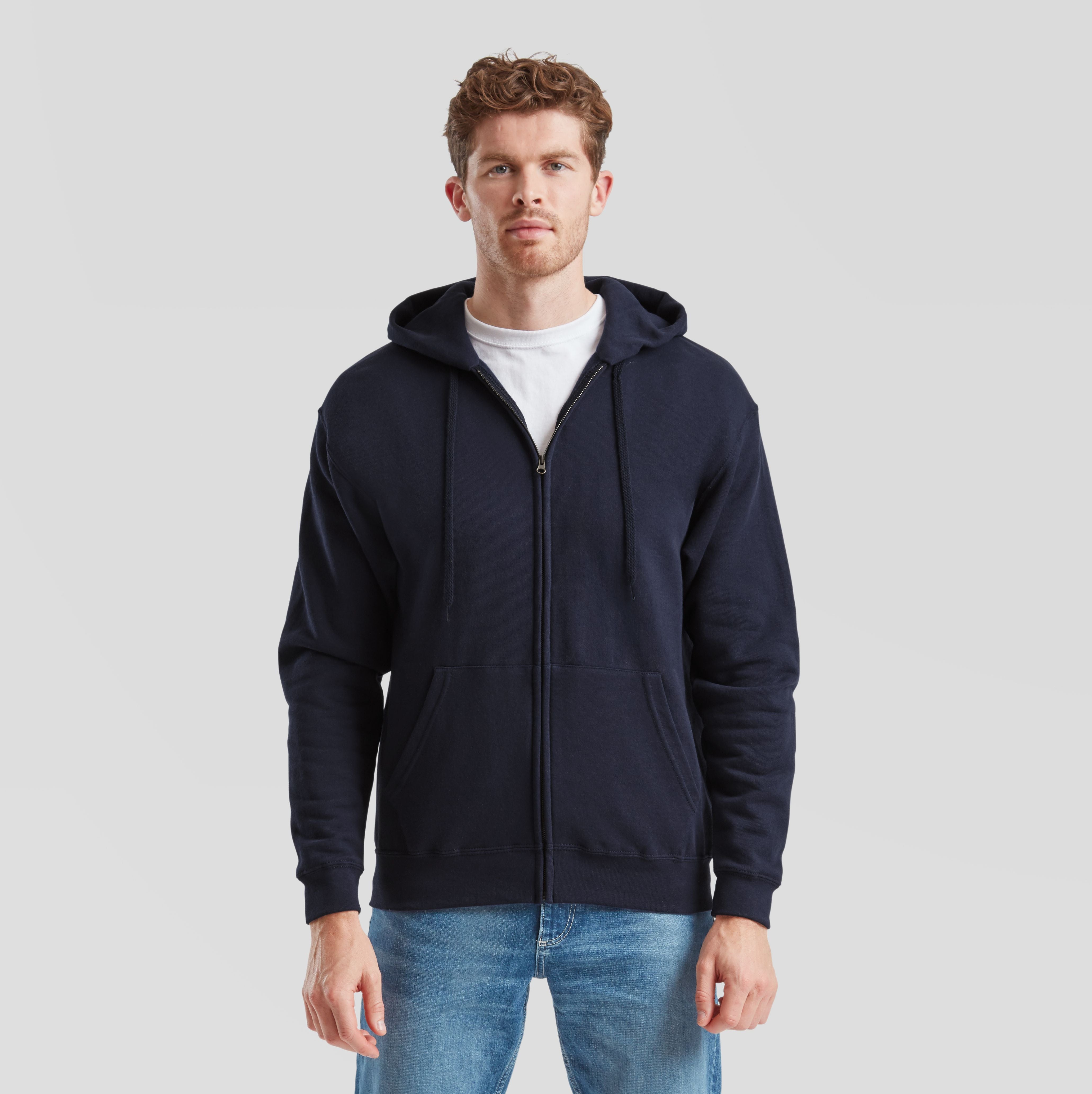 Sweat capuche grand zip 280 - FRUIT OF THE LOOM - #SC374