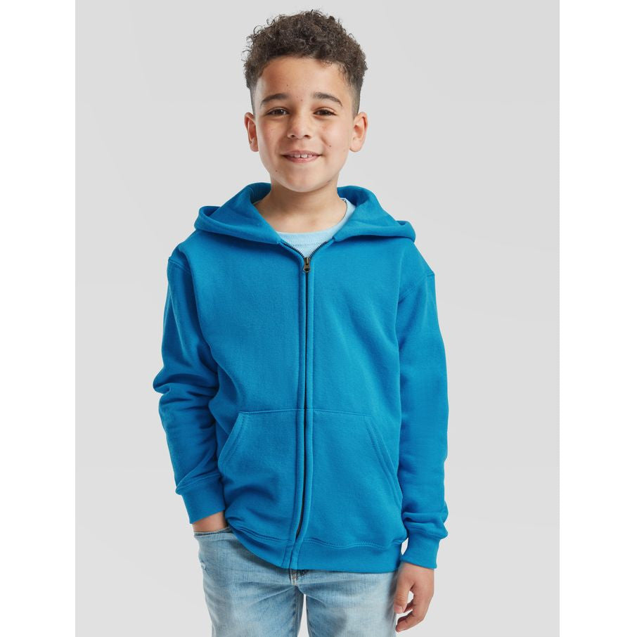 Children's large zip hoodie - FRUIT OF THE LOOM - #SC379