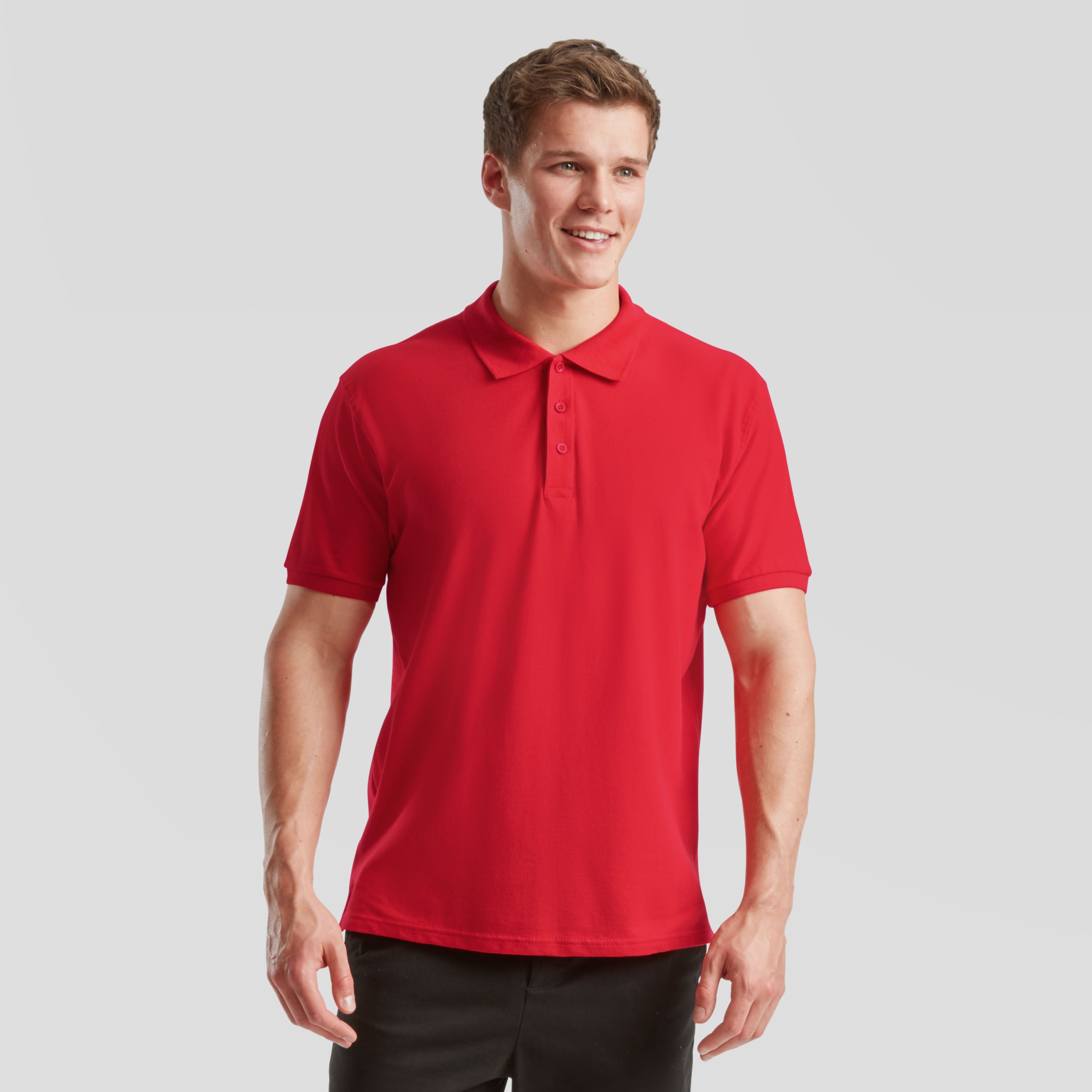 Polo homme coton 180 - FRUIT OF THE LOOM - #SC385