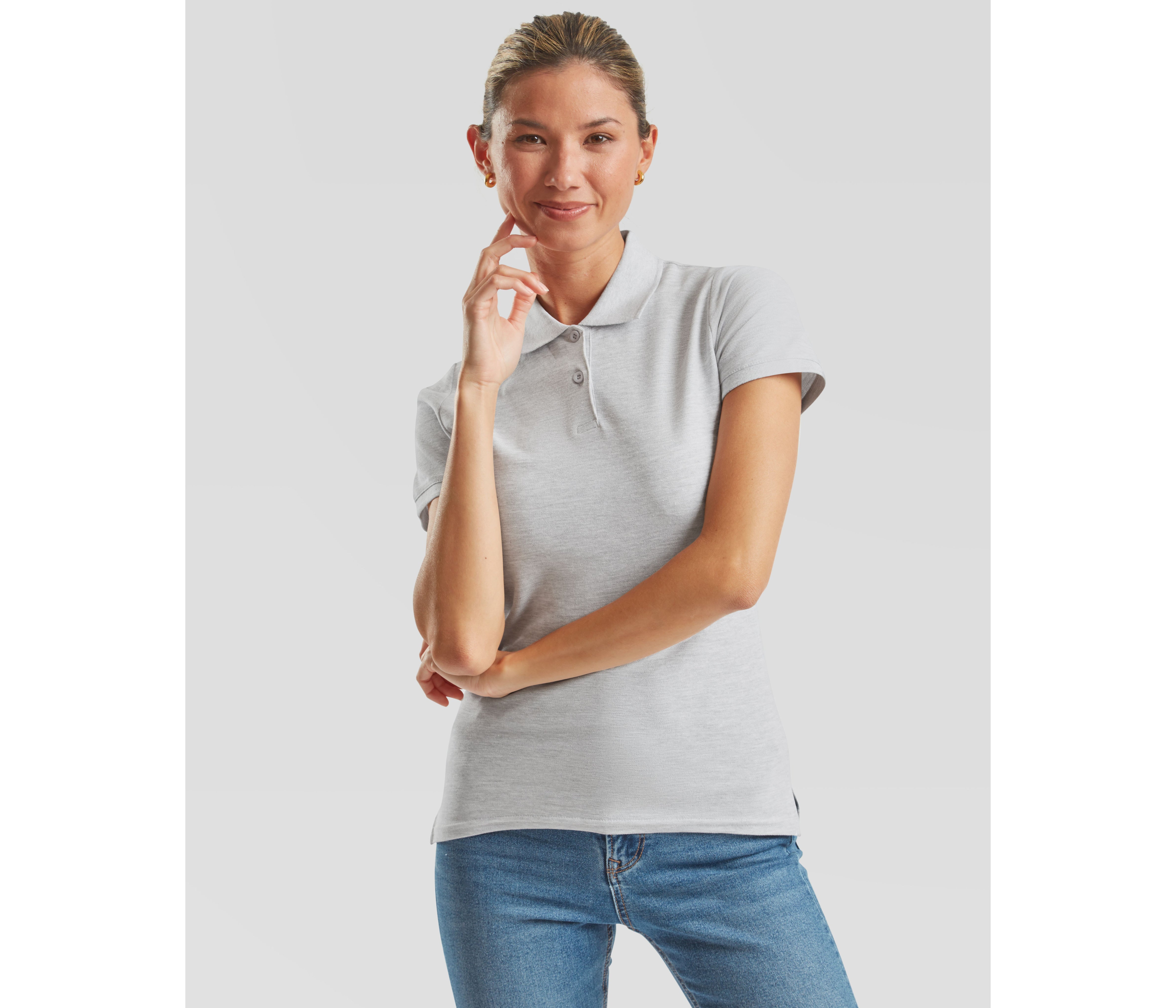 Polo femme coton 180 - FRUIT OF THE LOOM - #SC386