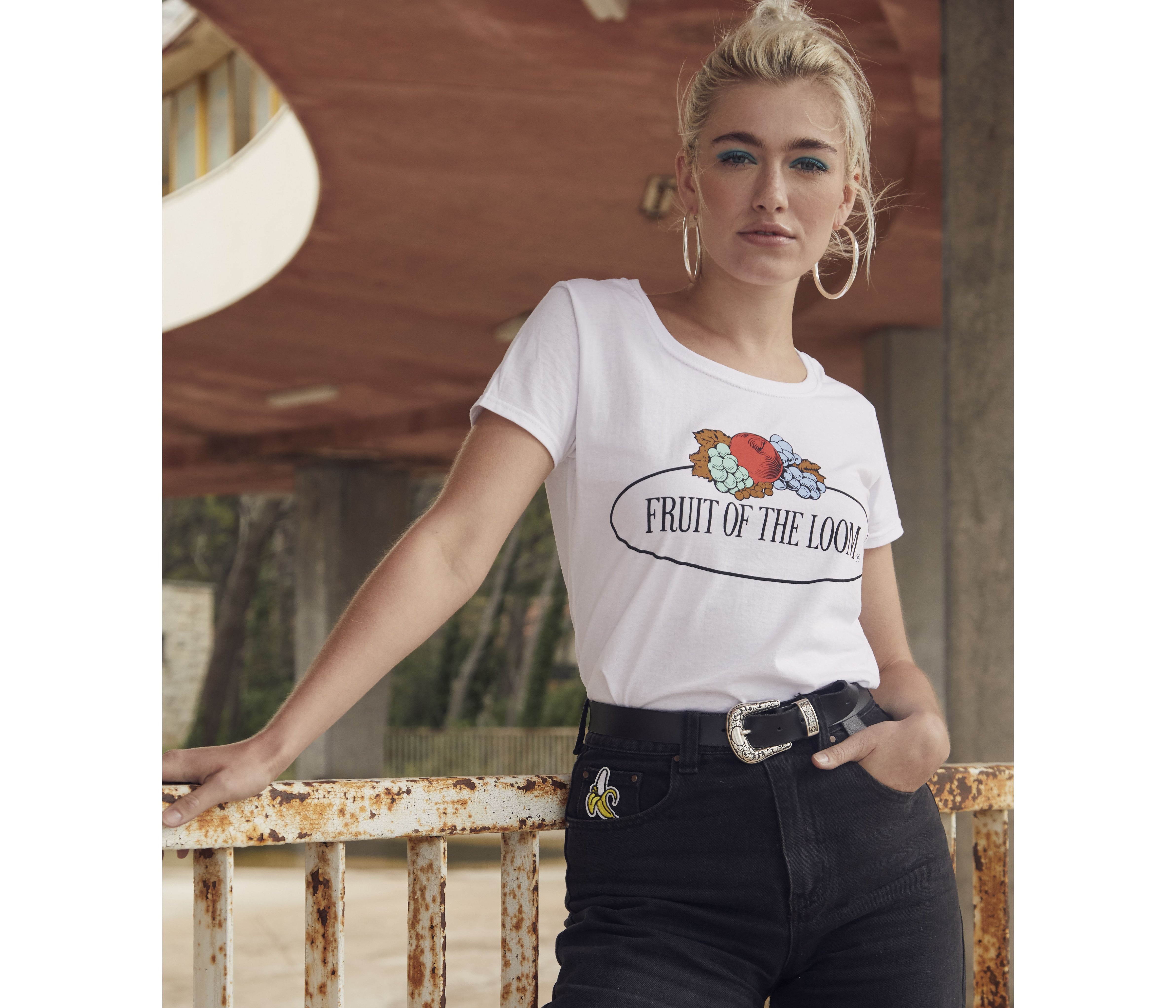Tee-shirt femme logo Fruit of the Loom - FRUIT OF THE LOOM VINTAGE - #SCV151