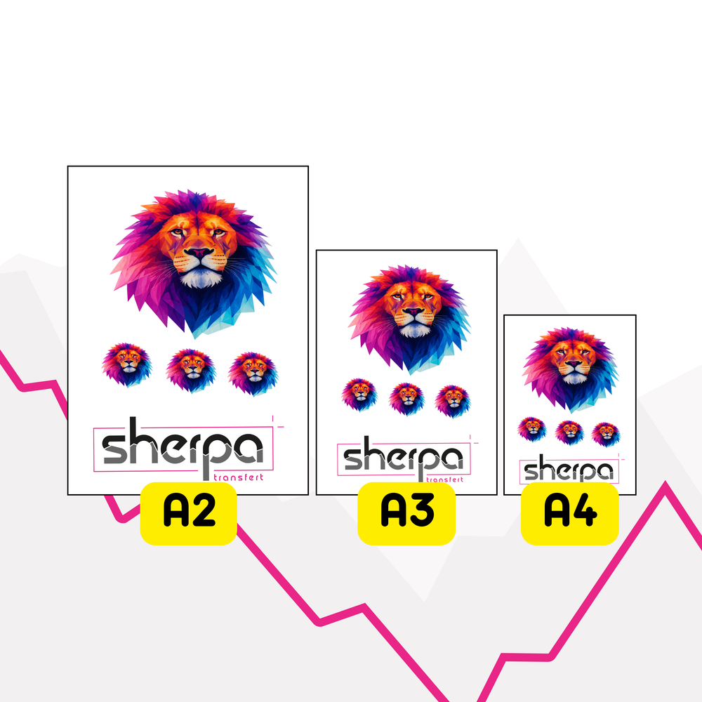 Transfert de sublimation textile en planche