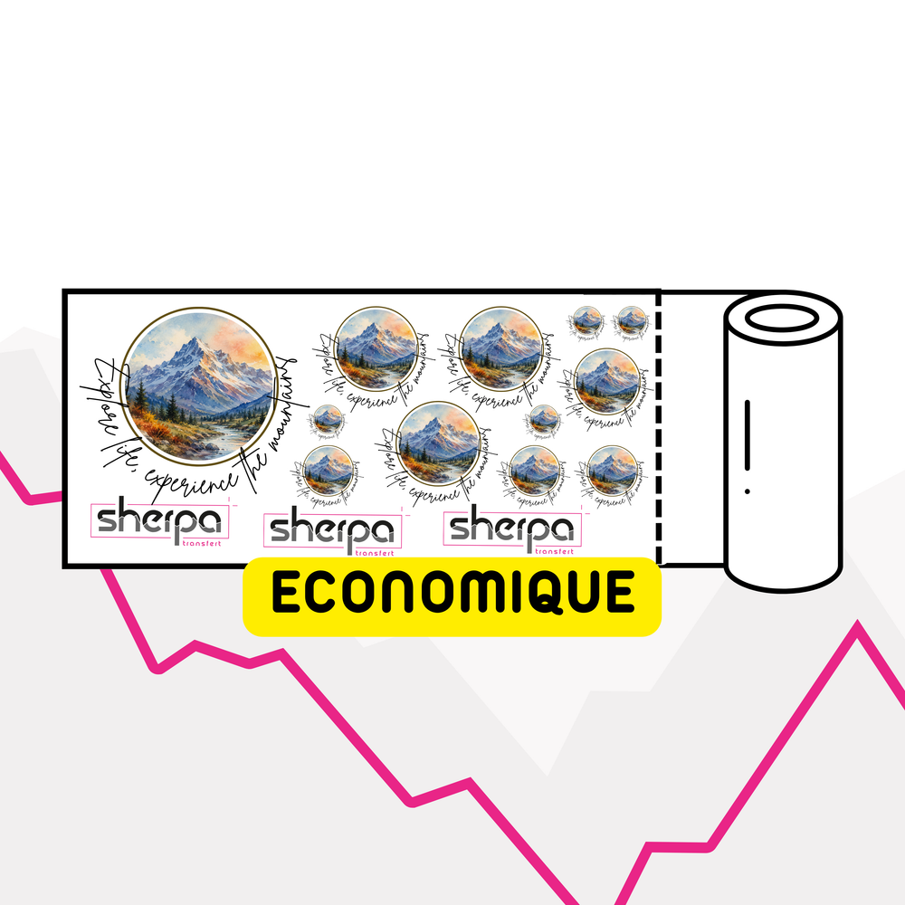Transfert de sublimation objet au mètre