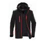 BLACK / BRIGHT RED