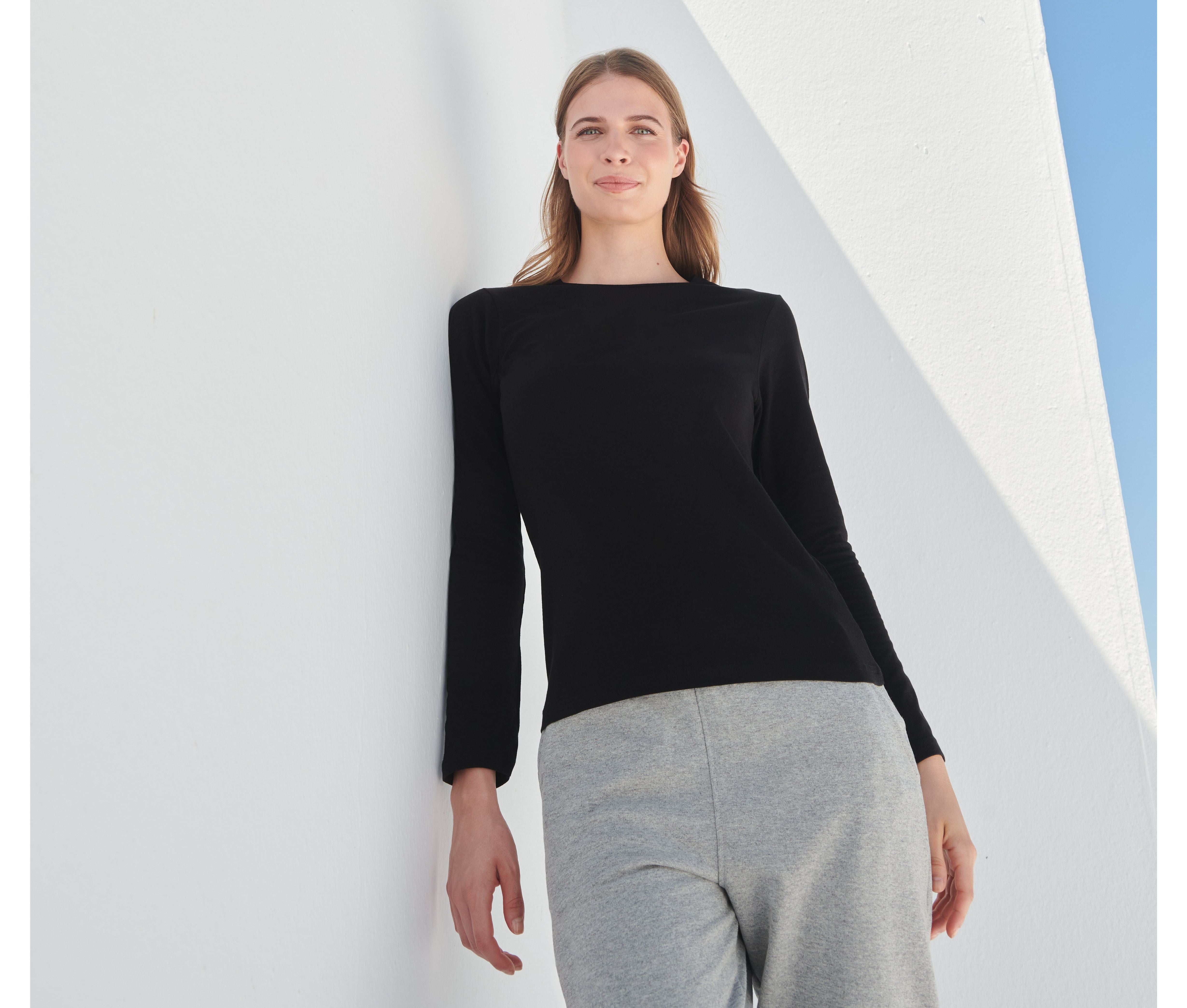 Tee-shirt stretch femme manches longues - SF CLOTHING - #SK124