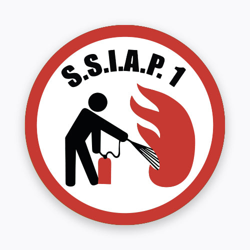 Écusson Service de Sécurité Incendie et d'Assistance à Personnes (SSIAP1)