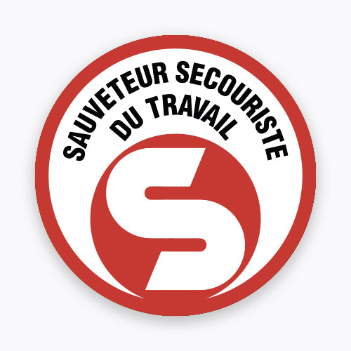Écusson SST Sauveteur Secouriste du Travail ROUGE