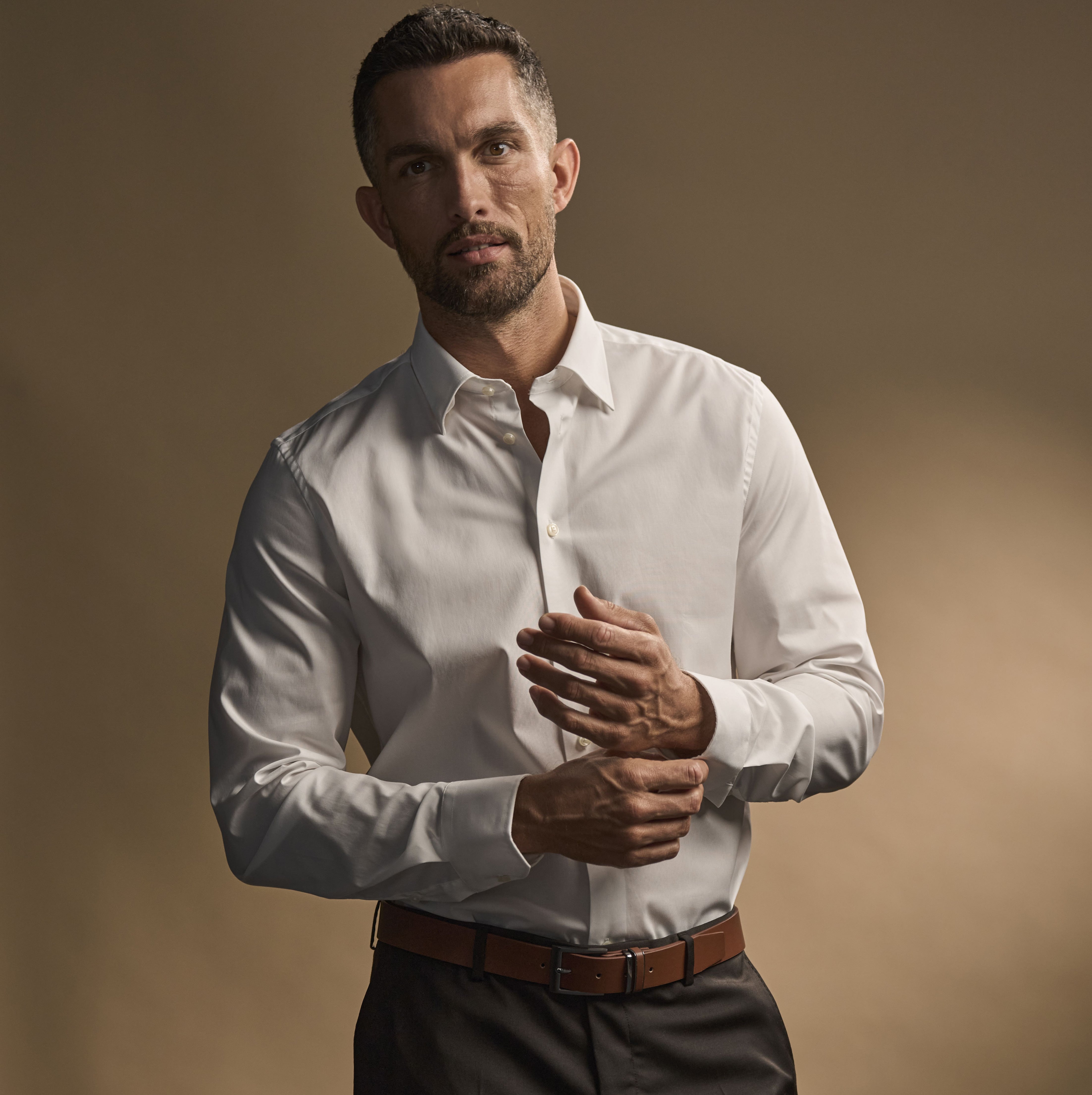 Chemise homme stretch et ajustée - TEE JAYS - #TJ4024