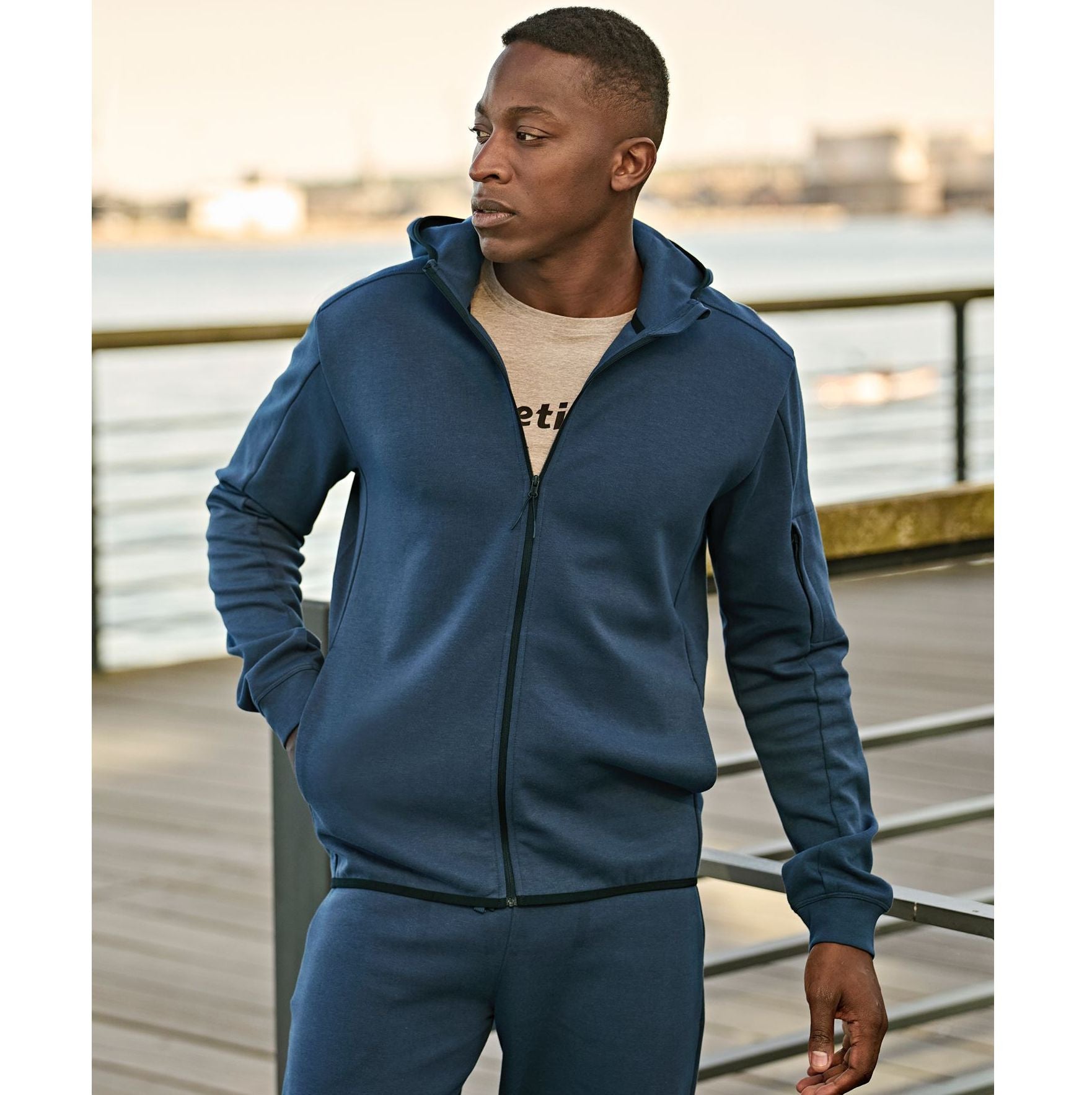 Sweat de sport à capuche zippé - TEE JAYS - #TJ5706