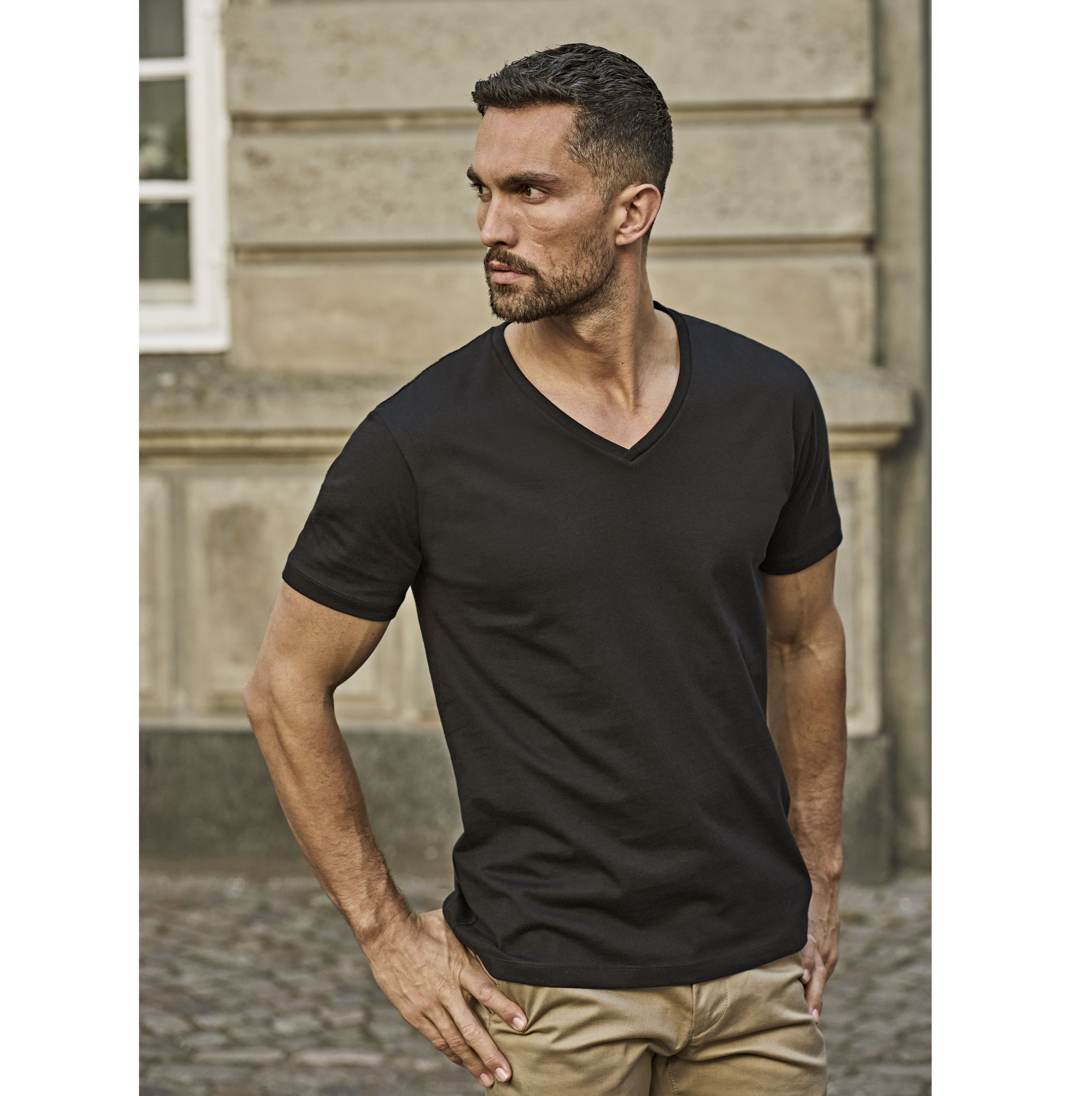 Tee-shirt homme col V - TEE JAYS - #TJ8006