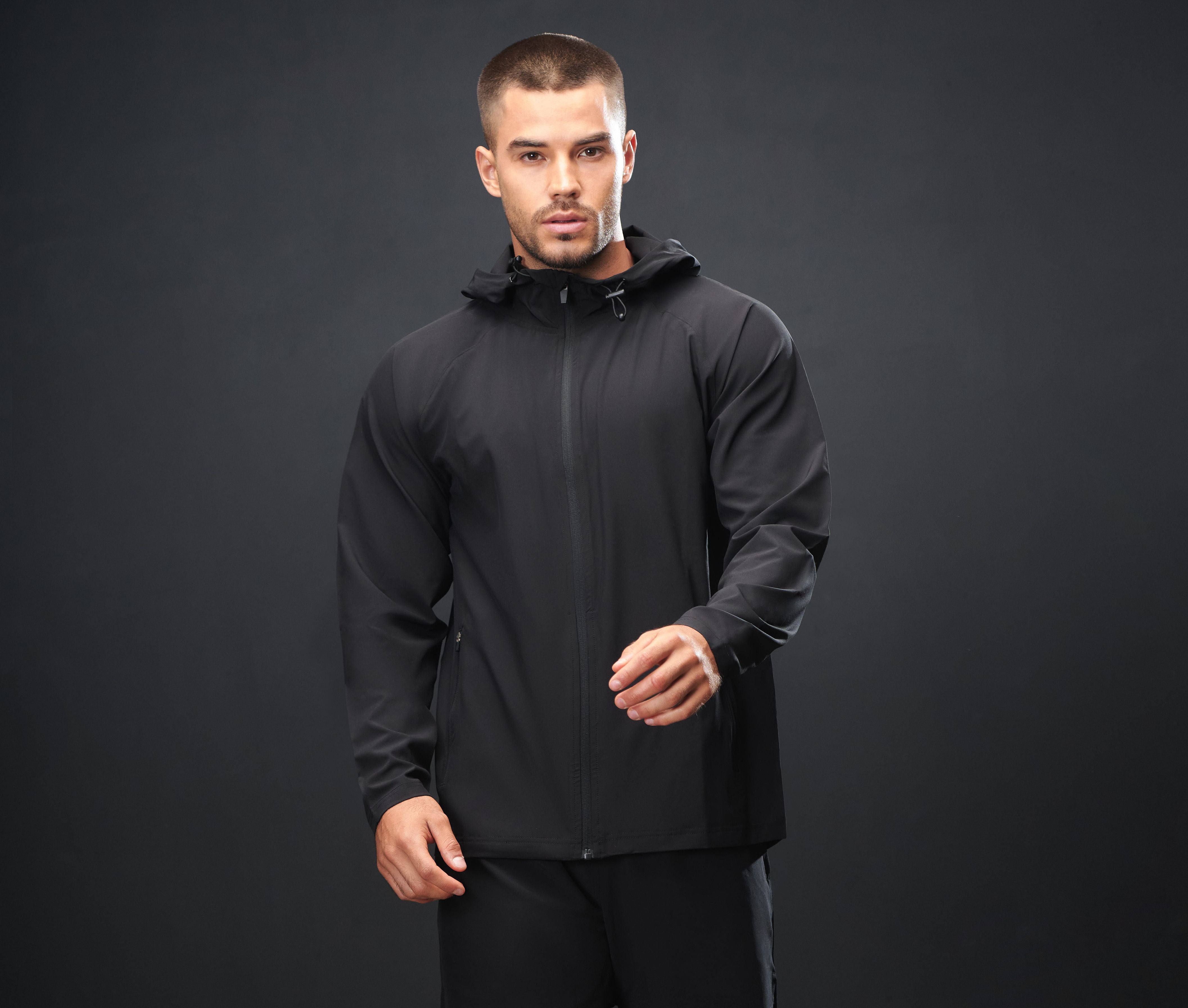 Sweat à capuche zippé de sport unisexe - TOMBO - #TL578