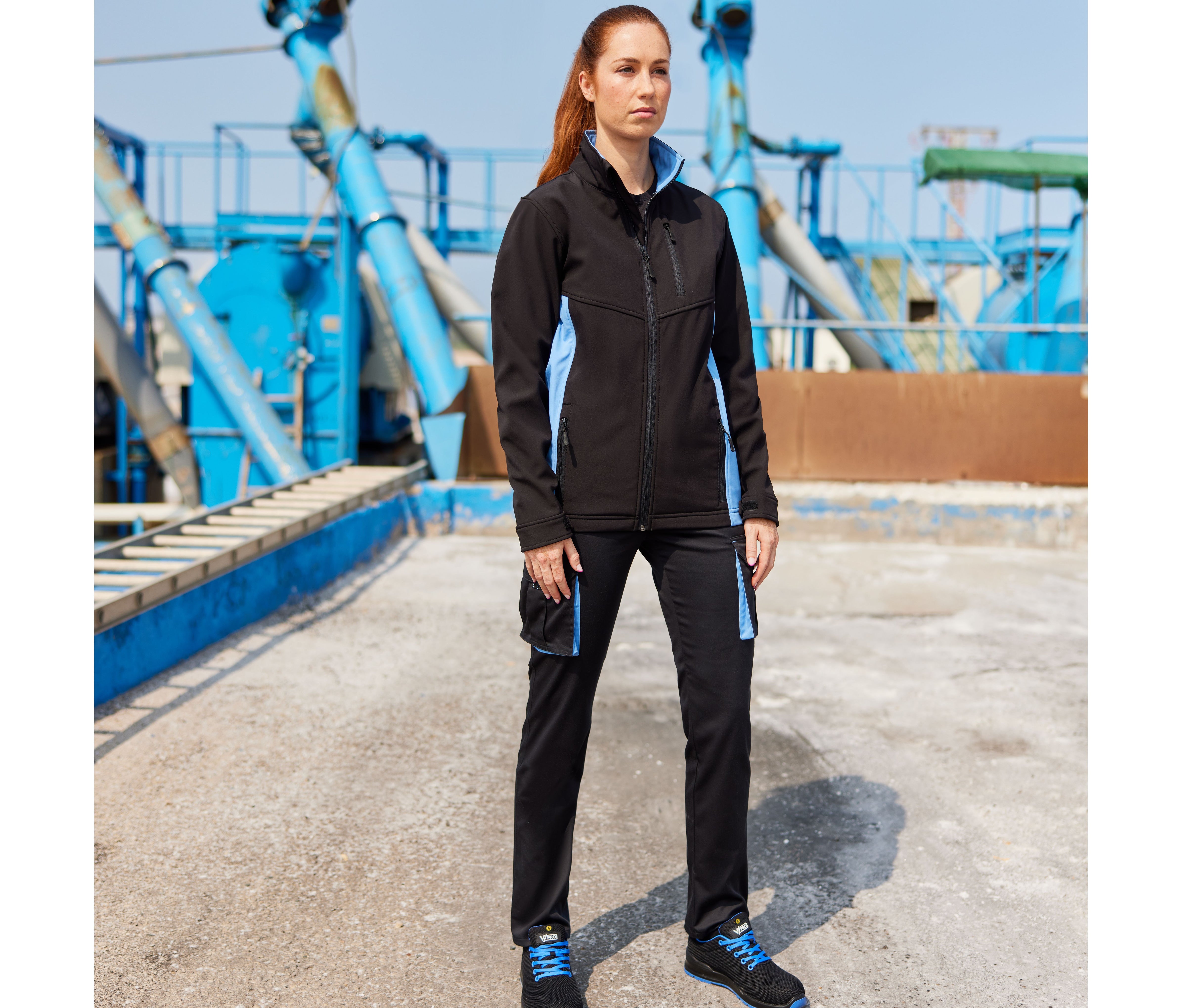 CHAQUETA SOFTSHELL BICOLOR - VELILLA - #V1064