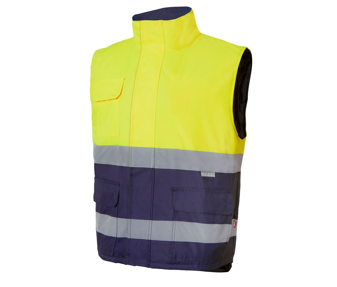 BODYWARMER ACOLCHADO BICOLOR DE ALTA VISIBILIDAD - VELILLA - #V35902