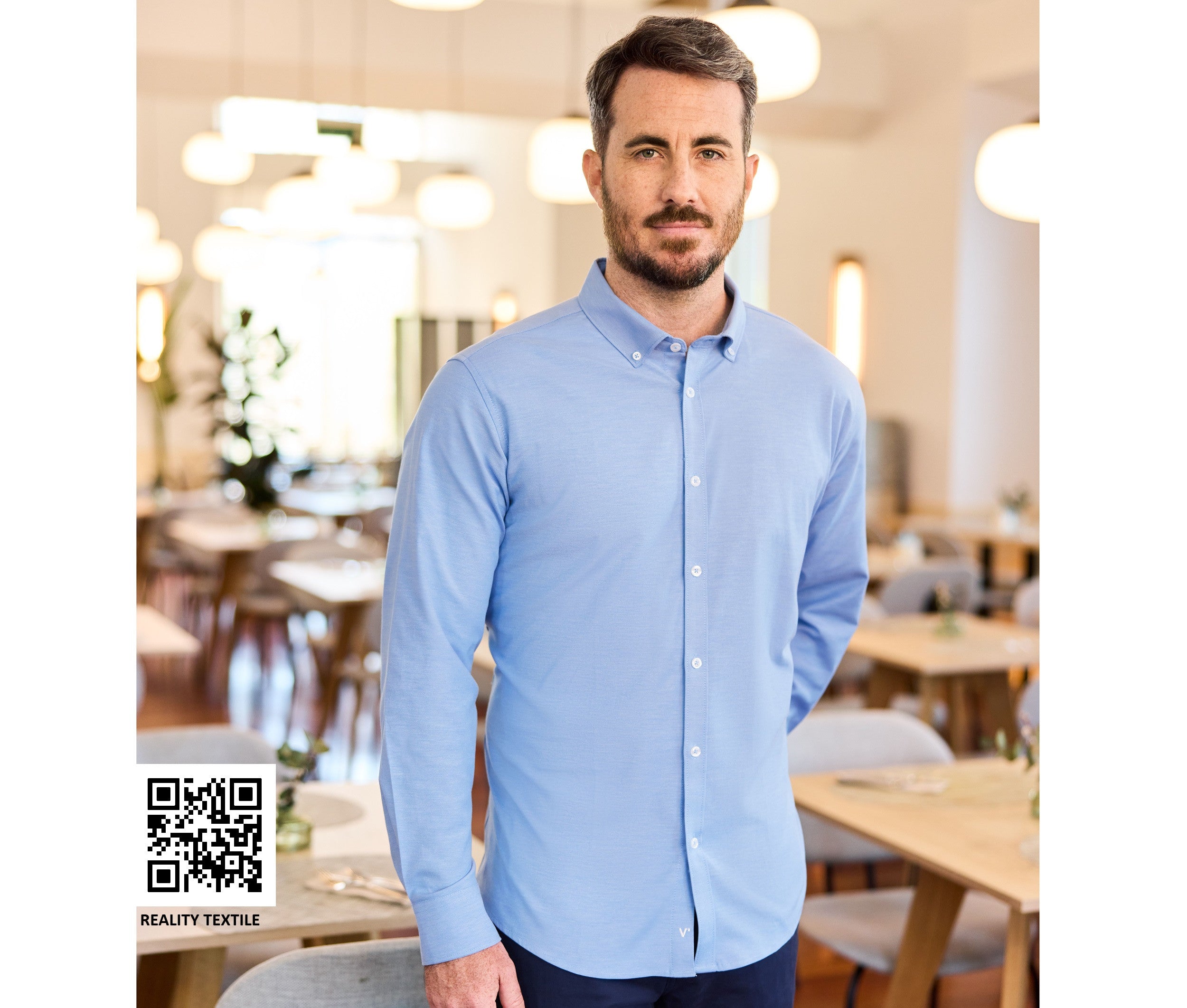 Stretch Oxford Herrenhemd - VELILLA - #V5004S