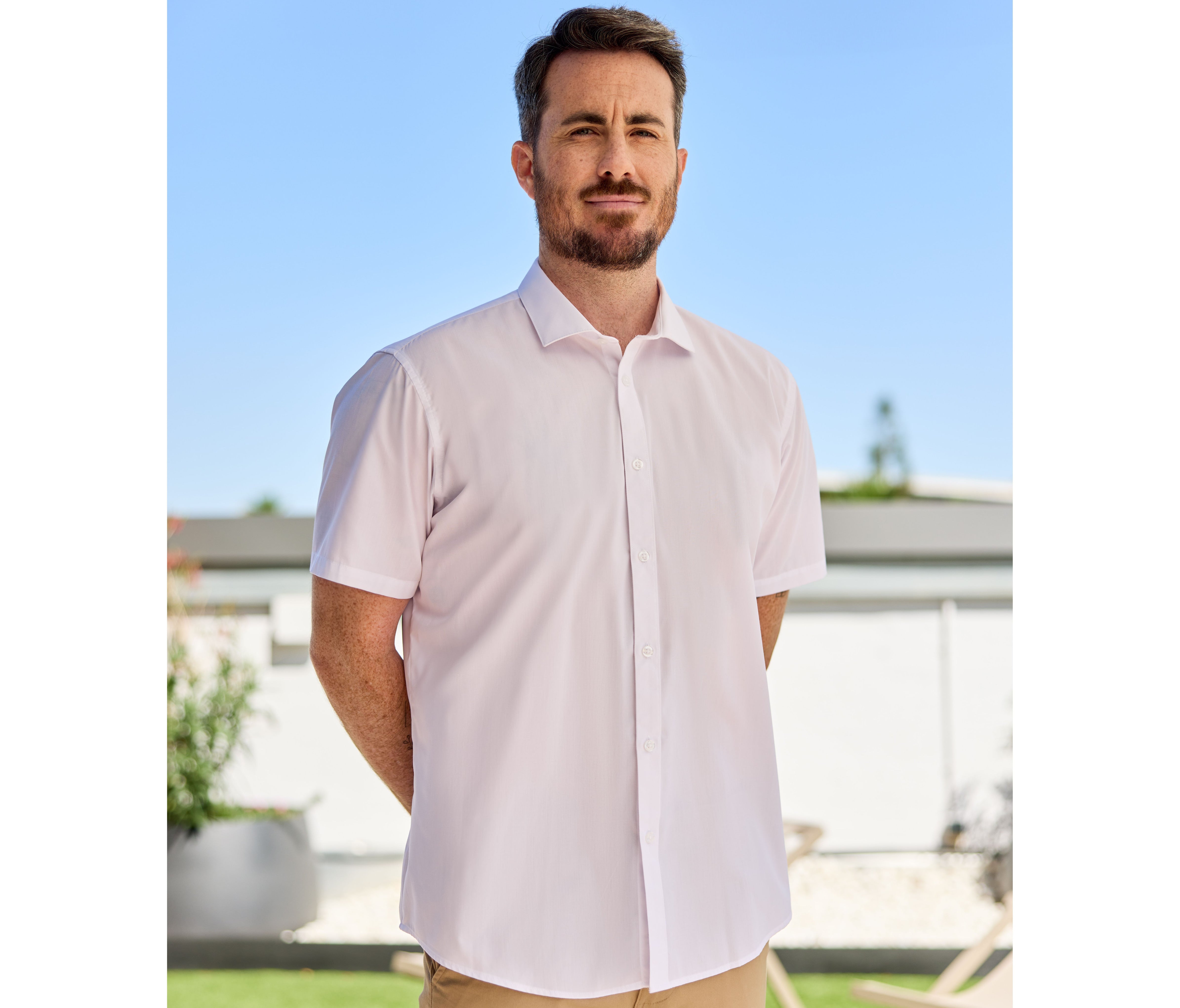 Polycotton short sleeve shirt - VELILLA - #V5008
