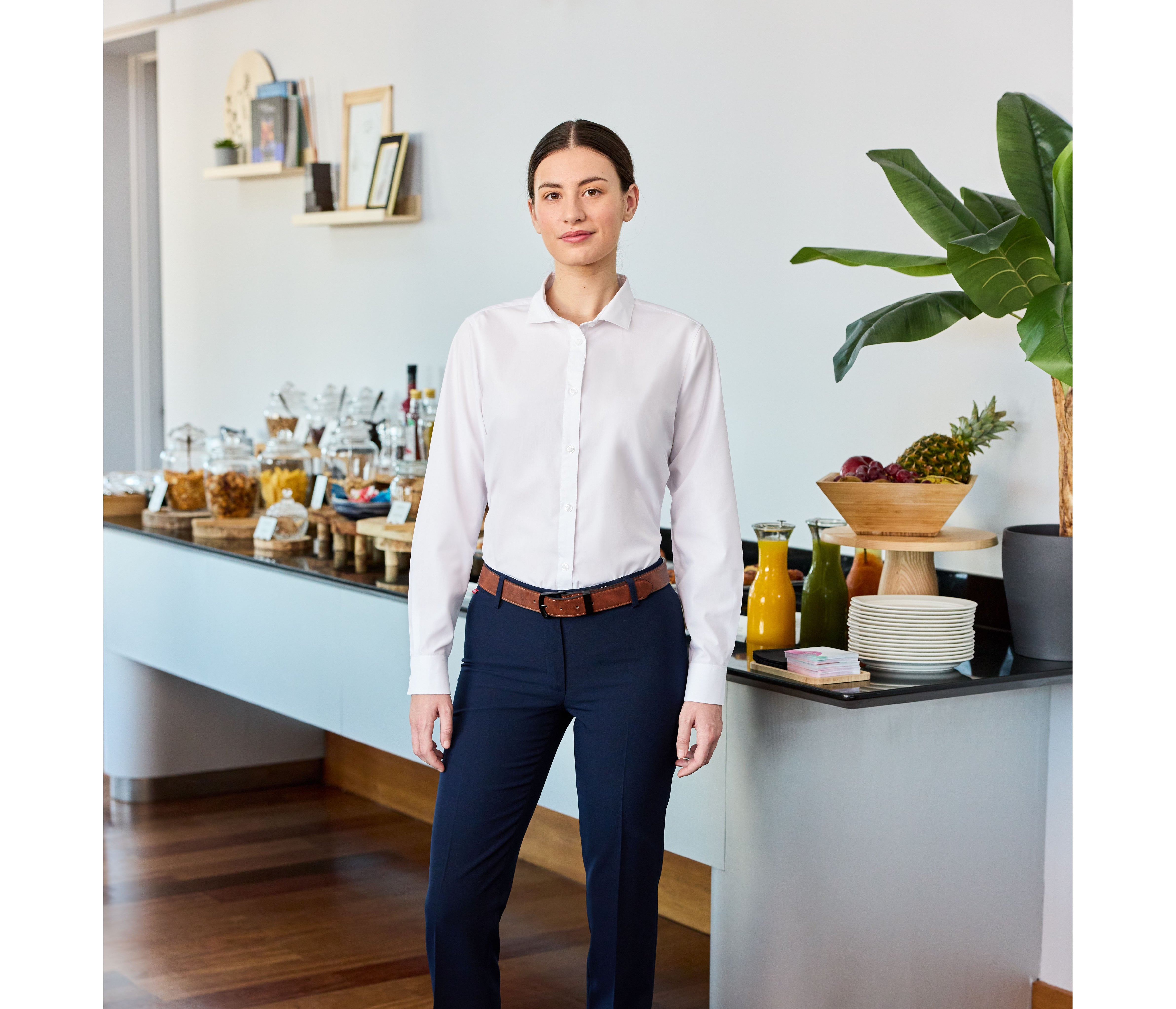 Polycotton long sleeve shirt - VELILLA - #V5011