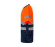 NARANJA FLUOR / AZUL MARINO