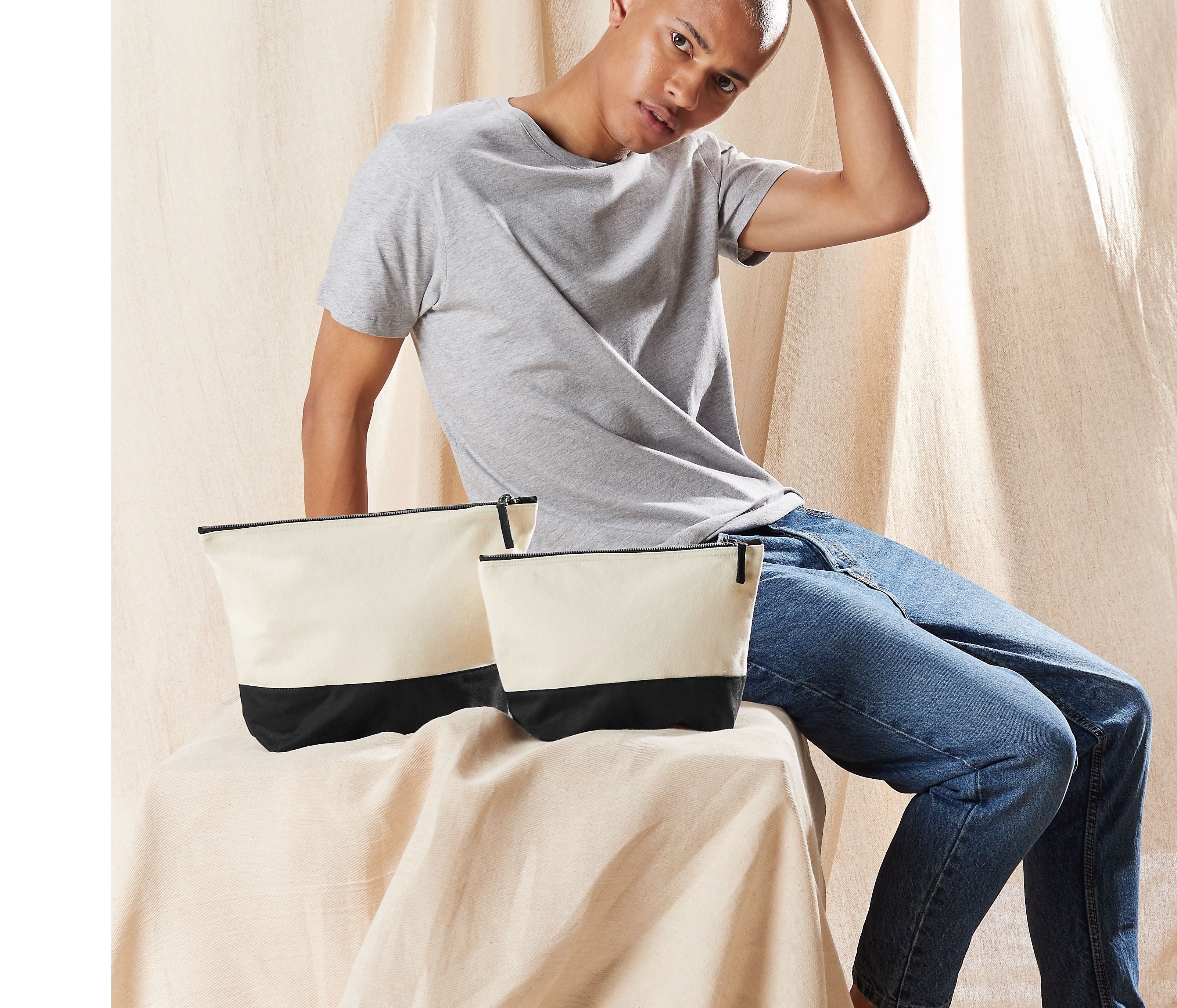 Pochette bicolore en coton - WESTFORD MILL - #WM544