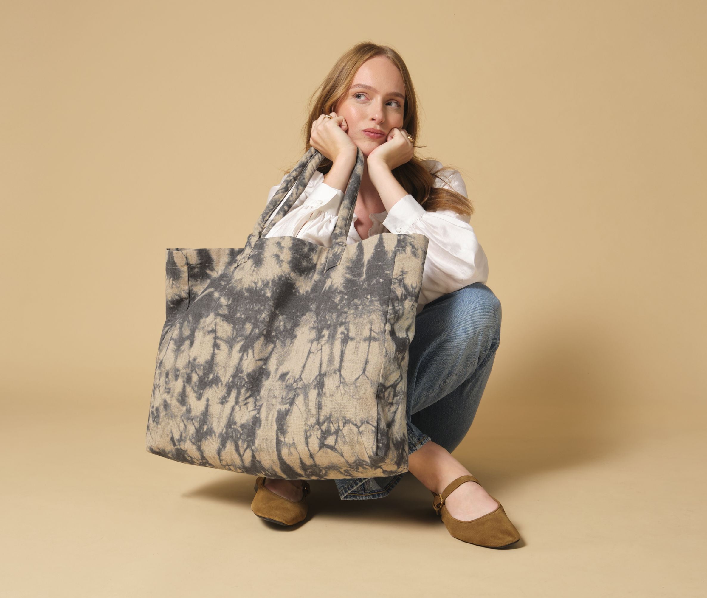 Sac shopping en toile tie-dye - WESTFORD MILL - #WM930