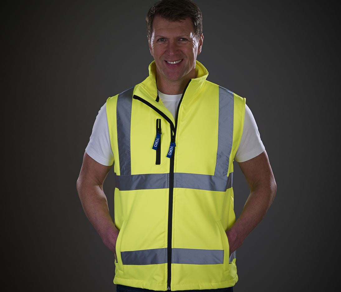 Bodywarmer Softshell haute visibilité - YOKO - #YK006