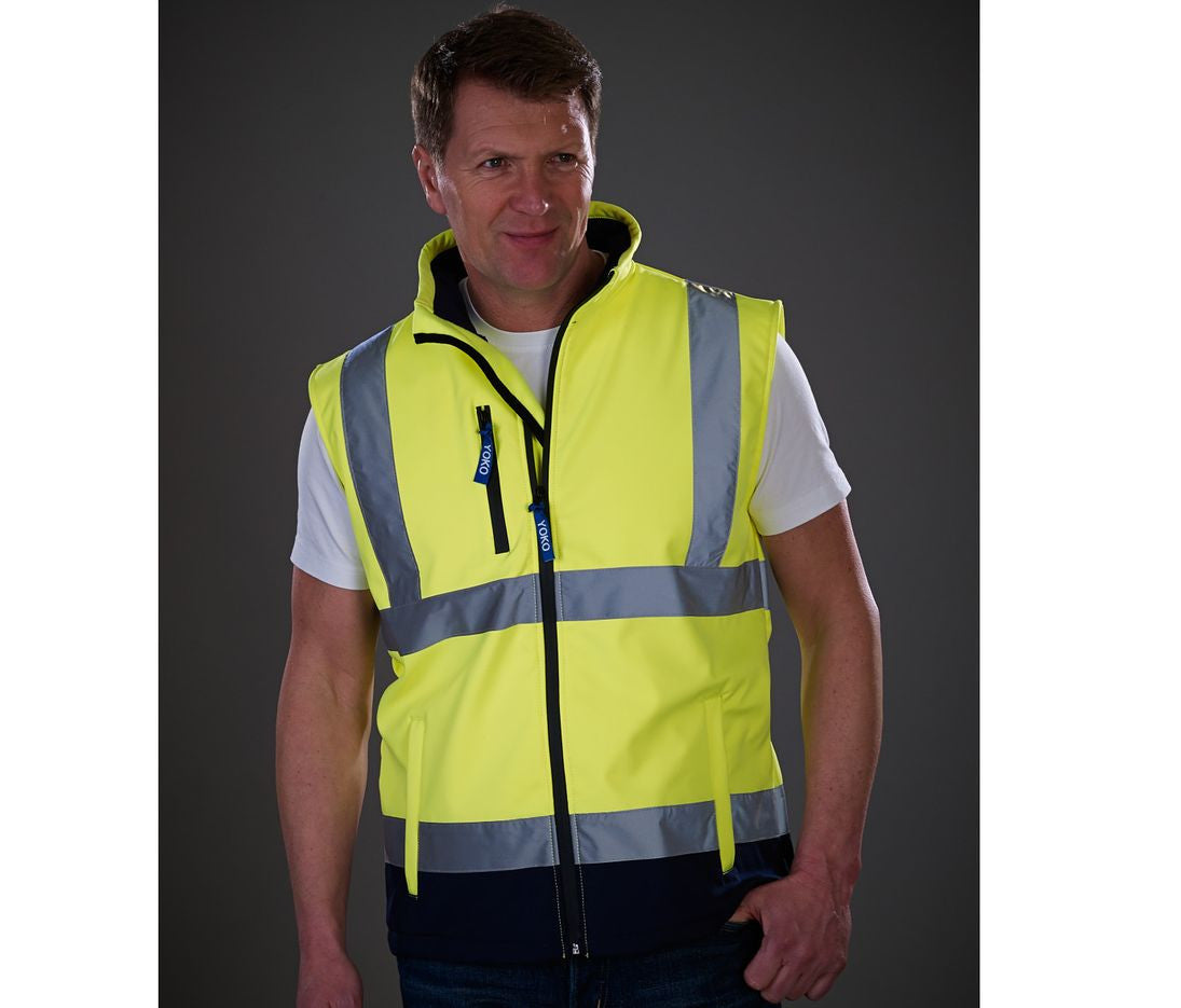 Bodywarmer Softshell haute visibilité - YOKO - #YK006